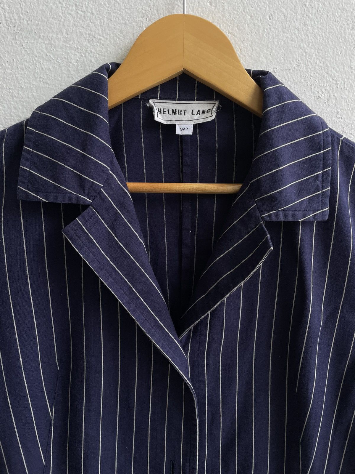 Helmut Lang Vintage 90's Helmut Lang Pinstripe Blazzer Size M / US 6-8 / IT 42-44 - 4 Thumbnail