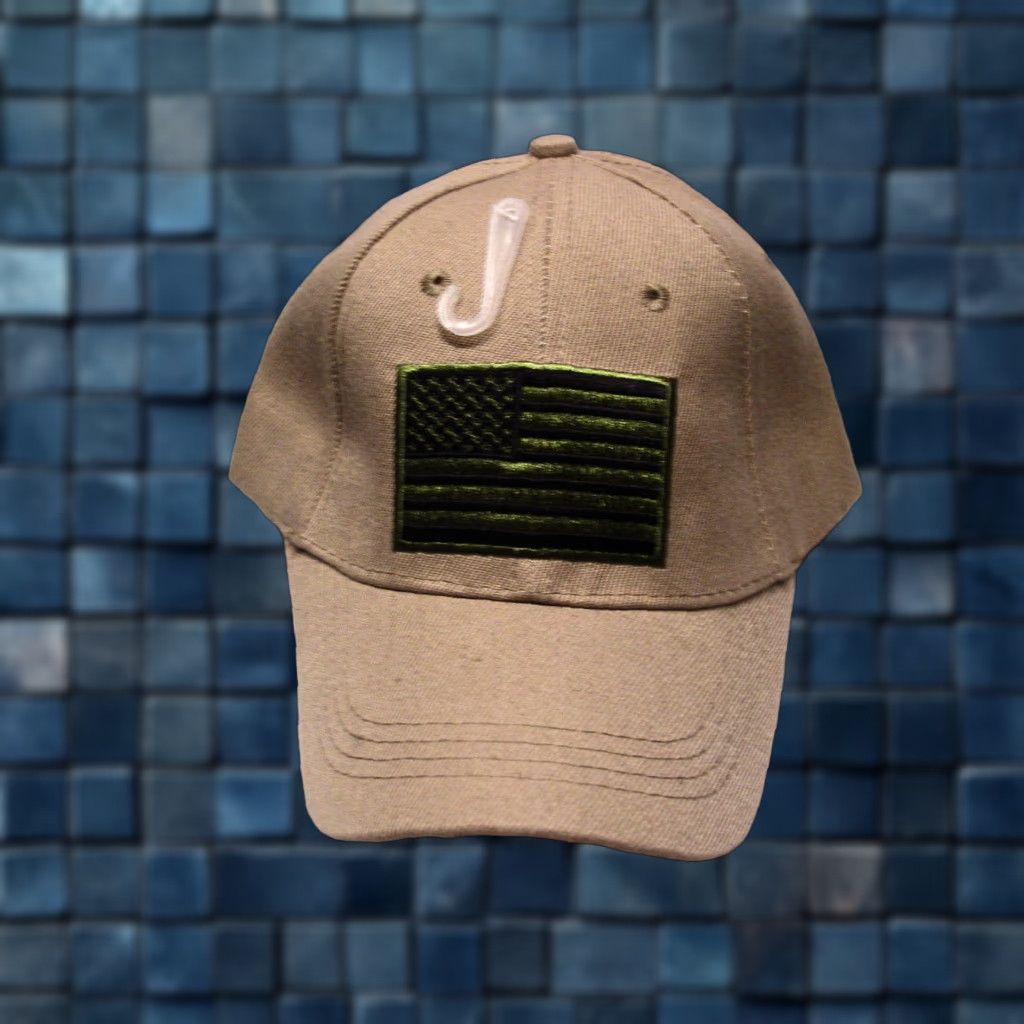 Vintage Vintage American Flag Baseball Cap Beige Adjustable Men Size ONE SIZE - 1 Thumbnail