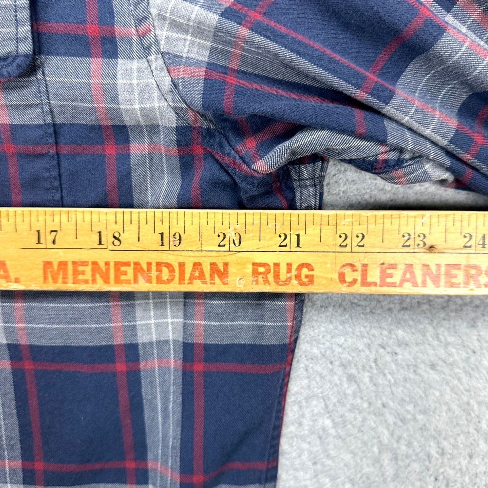 Banana Republic Banana Republic Luxe Flannel Shirt Mens Medium Blue Plaid Slim Fit Flap Pocket Shirt Size US M / EU 48-50 / 2 - 7 Thumbnail