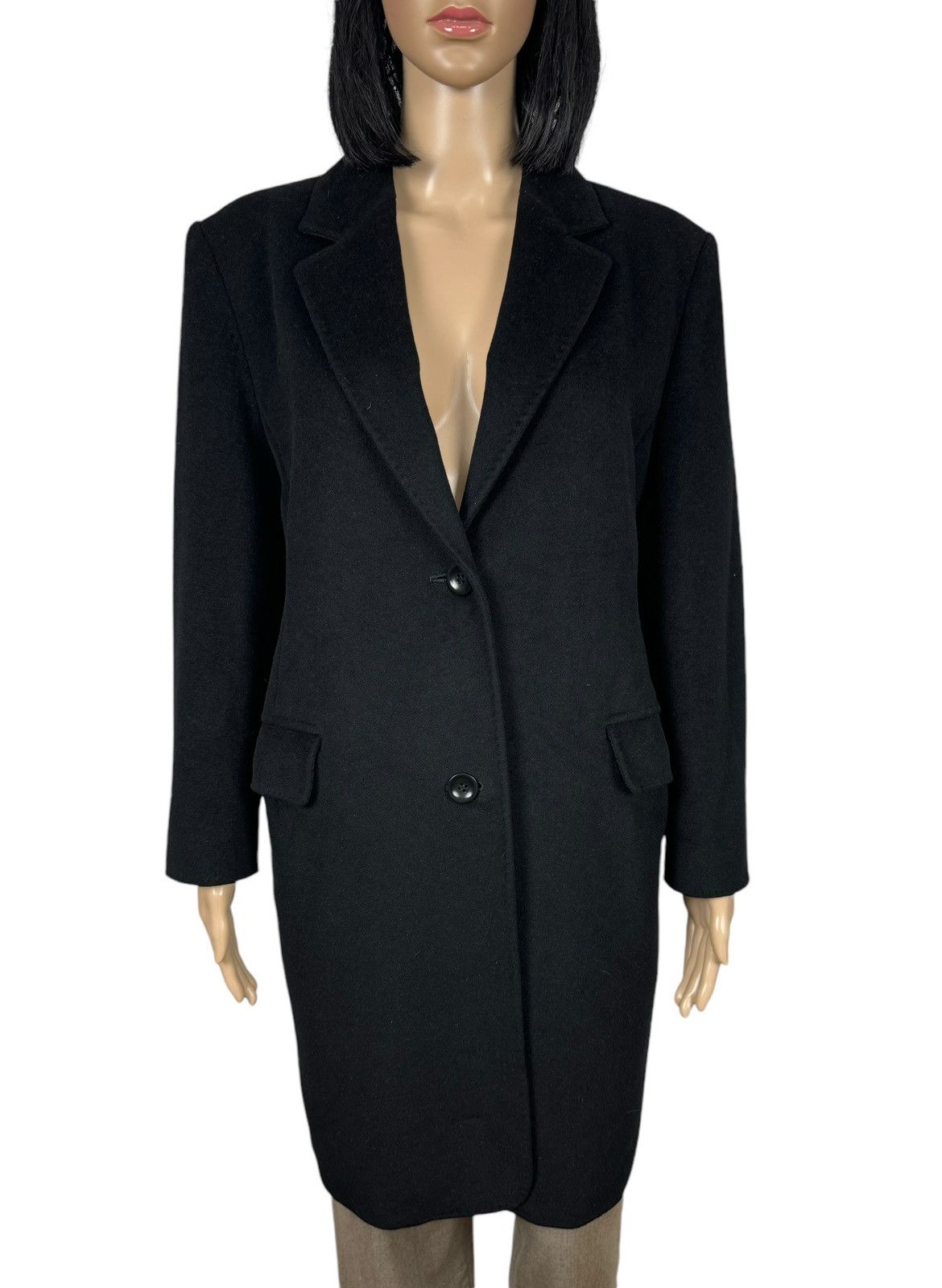 Max Mara Max Mara Virgin Wool-Angora Rabbit Coat size US10 IT44 Size L / US 10 / IT 46 - 3 Thumbnail