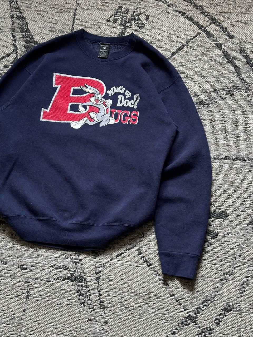 Warner Bros 1997 Looney Tunes Bugs Bunny USA Vintage Sweatshirt Size US L / EU 52-54 / 3 - 2 Thumbnail