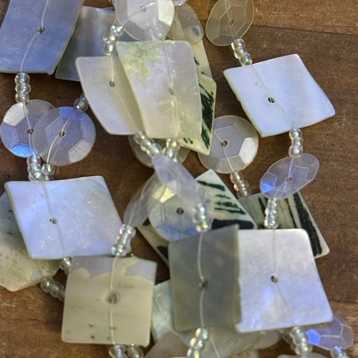 Other Multi strand mother of pearl tile bead necklace Size ONE SIZE - 4 Thumbnail