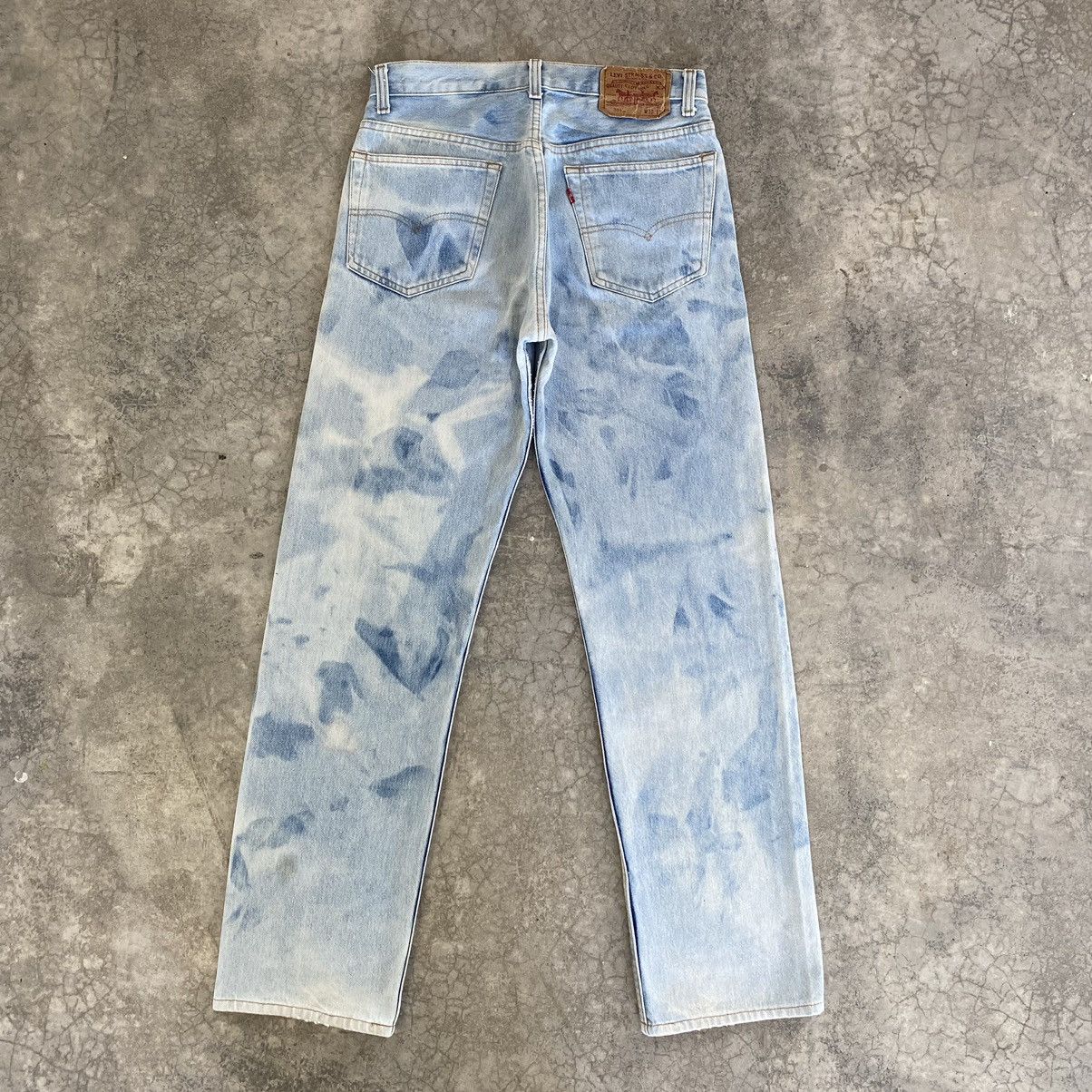 Levi's VTG Late 80’s Levis 501xx Acid Washed Blue Jeans Size US 28 / EU 44 - 15 Thumbnail