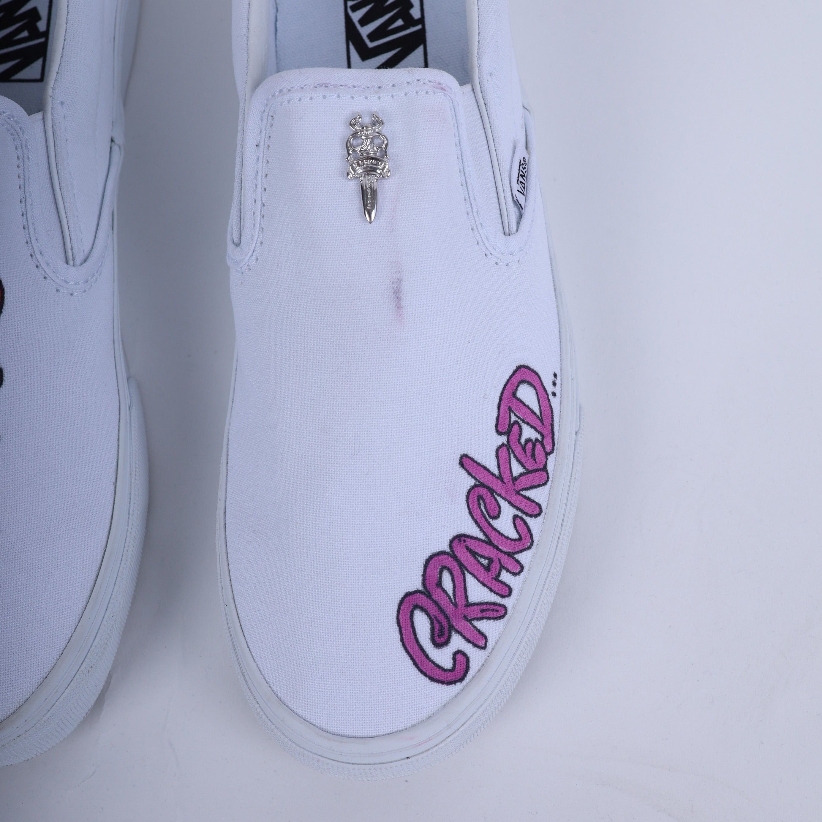 Chrome Hearts CHROME HEARTS X MATTY BOY HAND PAINTED VANS SLIP ONS Size US 10 / EU 43 - 5 Thumbnail