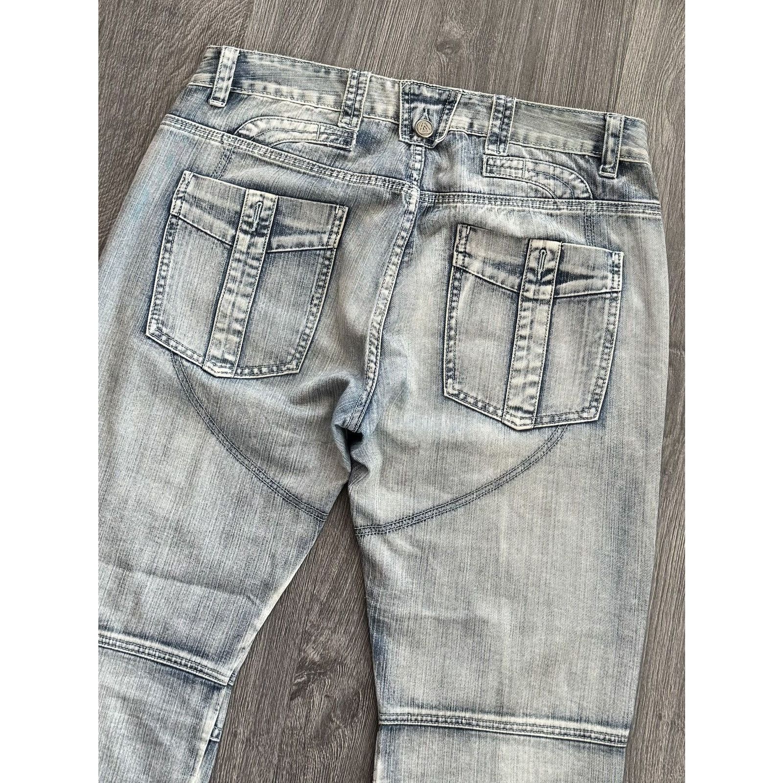 Japanese Brand Y2K Vintage Japanese Washed Zip Jeans Size US 34 / EU 50 - 8 Thumbnail