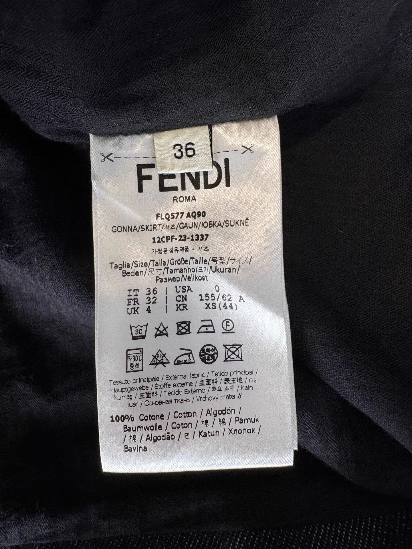 Fendi FENDI Denim Mini Skirt K1 Size 25" / US 0 / IT 36 - 5 Thumbnail
