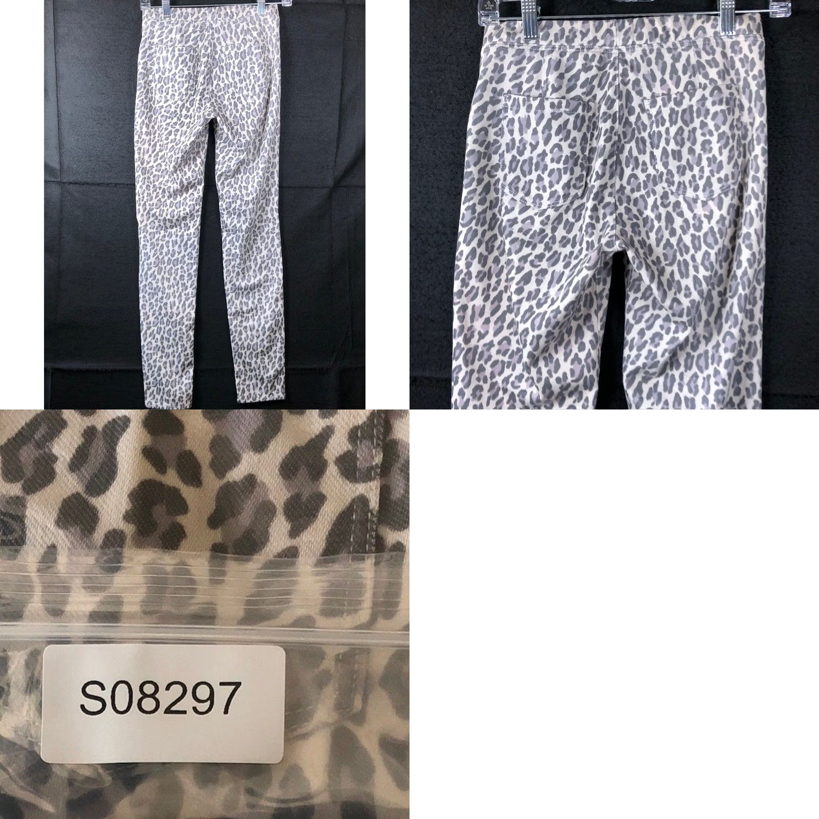 Uniqlo UniQlo Womens Pants Gray Leopard Print Pull On Straight Leg Stretch Small Size 26" / US 2 / IT 38 - 8 Thumbnail
