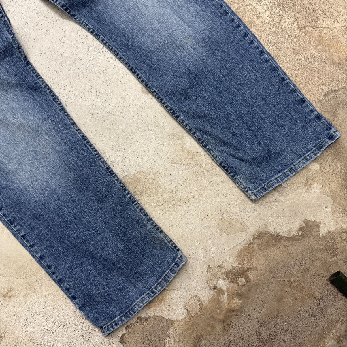 Wrangler Wrangler Authentic Distressed Repair Denim Pants Size US 38 / EU 54 - 5 Thumbnail
