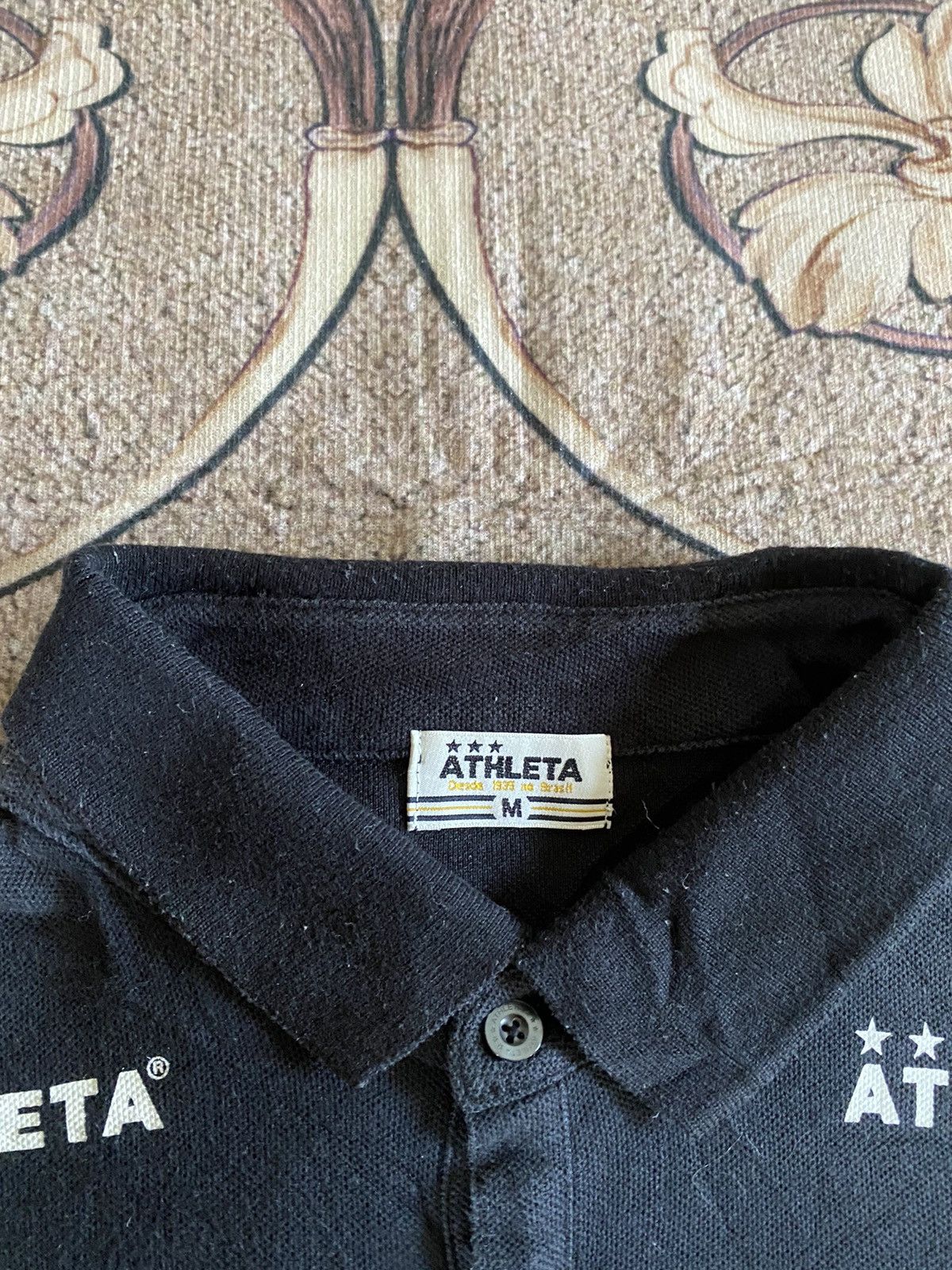 Japanese Brand × Vintage Vintage ATHLETA Tres Estrelas Da Vitoria Polo Tee Size US S / EU 44-46 / 1 - 7 Thumbnail