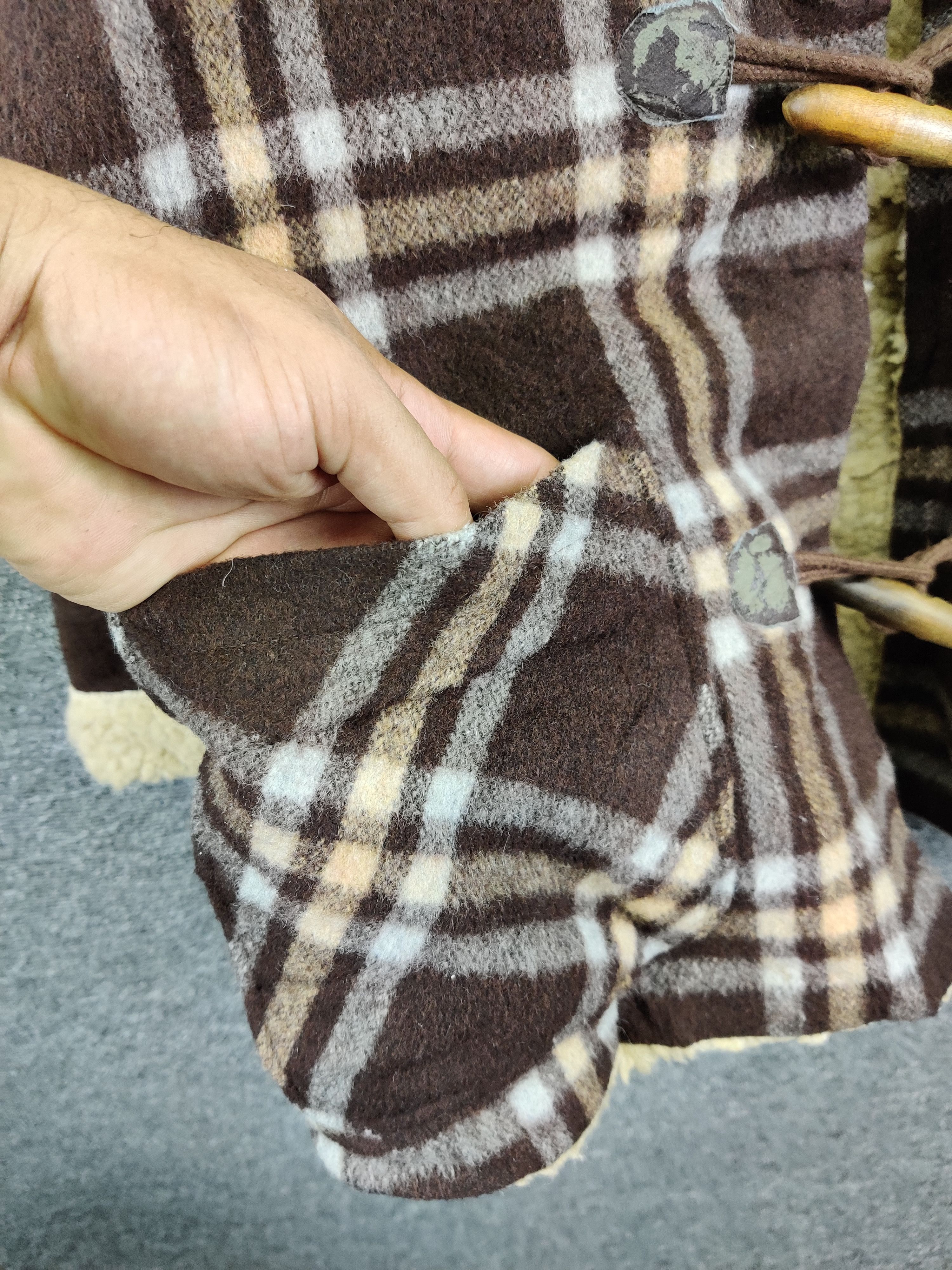 Super Lovers Vintage Super Lovers Plaid Sherpa Lined Hooded Duffle Coat Size US M / EU 48-50 / 2 - 8 Thumbnail