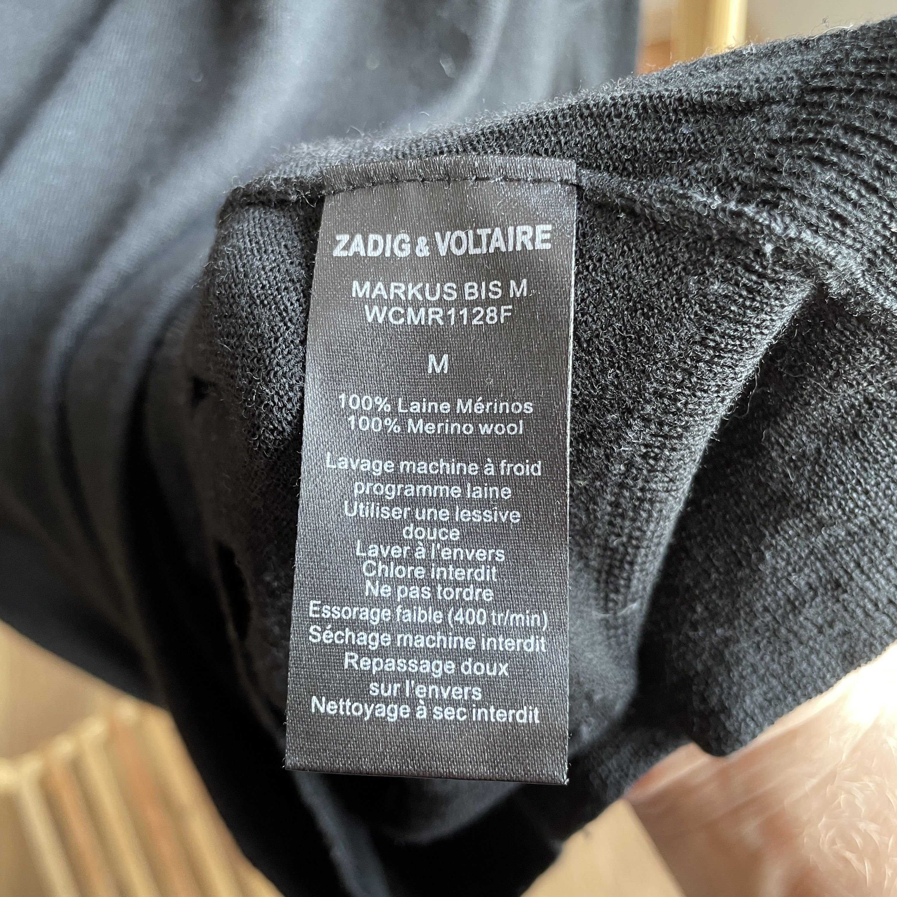 Zadig & Voltaire Zadig & Voltaire Womens Markus Wild Merino Wool Sweater Size M / US 6-8 / IT 42-44 - 9 Thumbnail