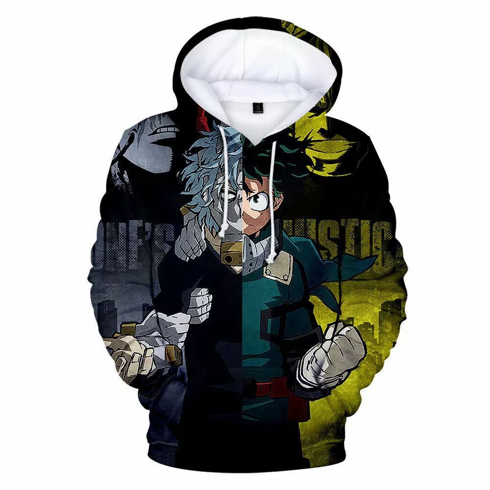 The Unbranded Brand 3D Anime Boku no My Hero Academia Hoodie Casual Sweater Size US M / EU 48-50 / 2 - 6 Thumbnail