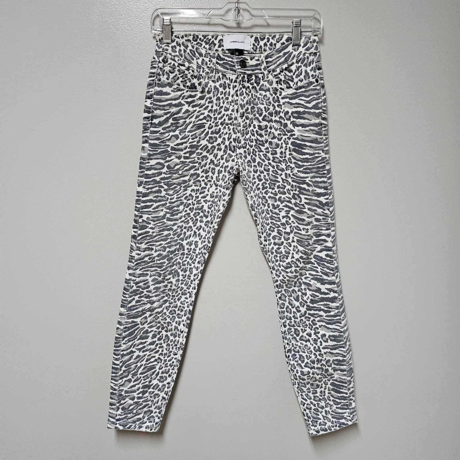 Current/Elliot Current/Elliott Stiletto Leopard Skinny Jeans Size 25 Size 25" / US 0 / IT 36 - 1 Thumbnail