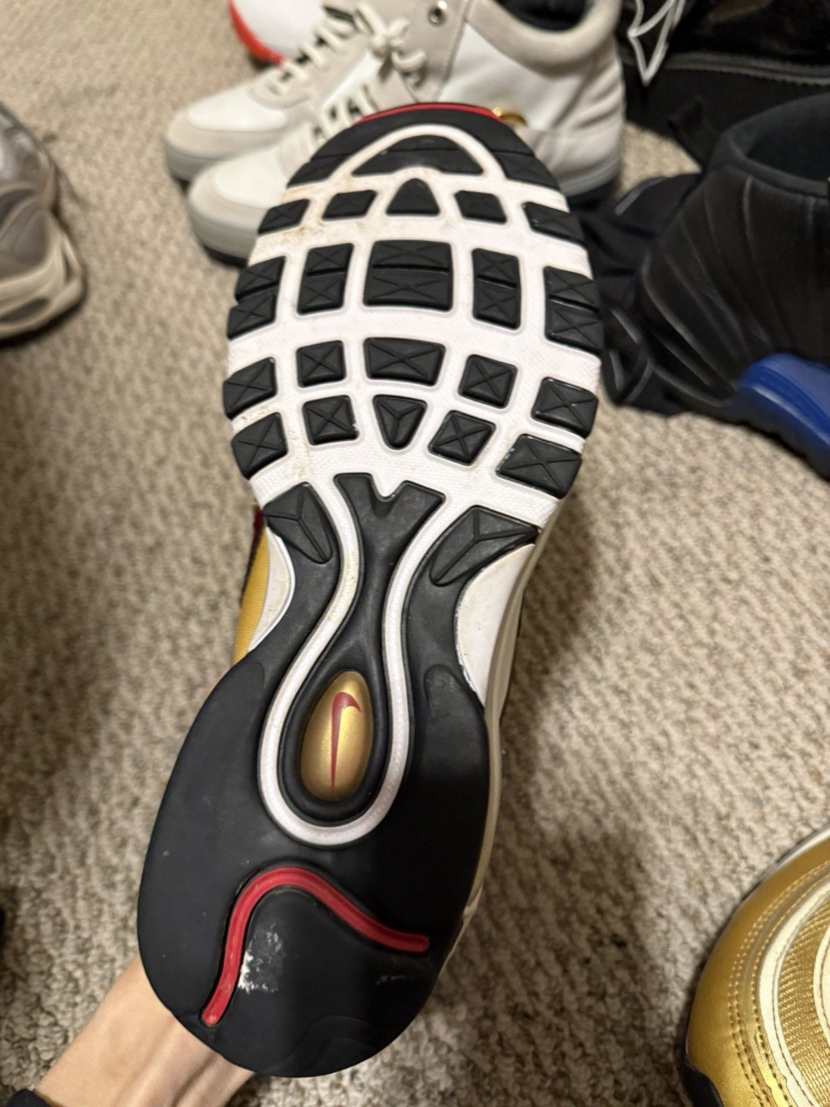 Nike Nike Air Max 97 OG Metallic Gold 2023 🏆⭐️ Size US 10 / EU 43 - 8 Thumbnail