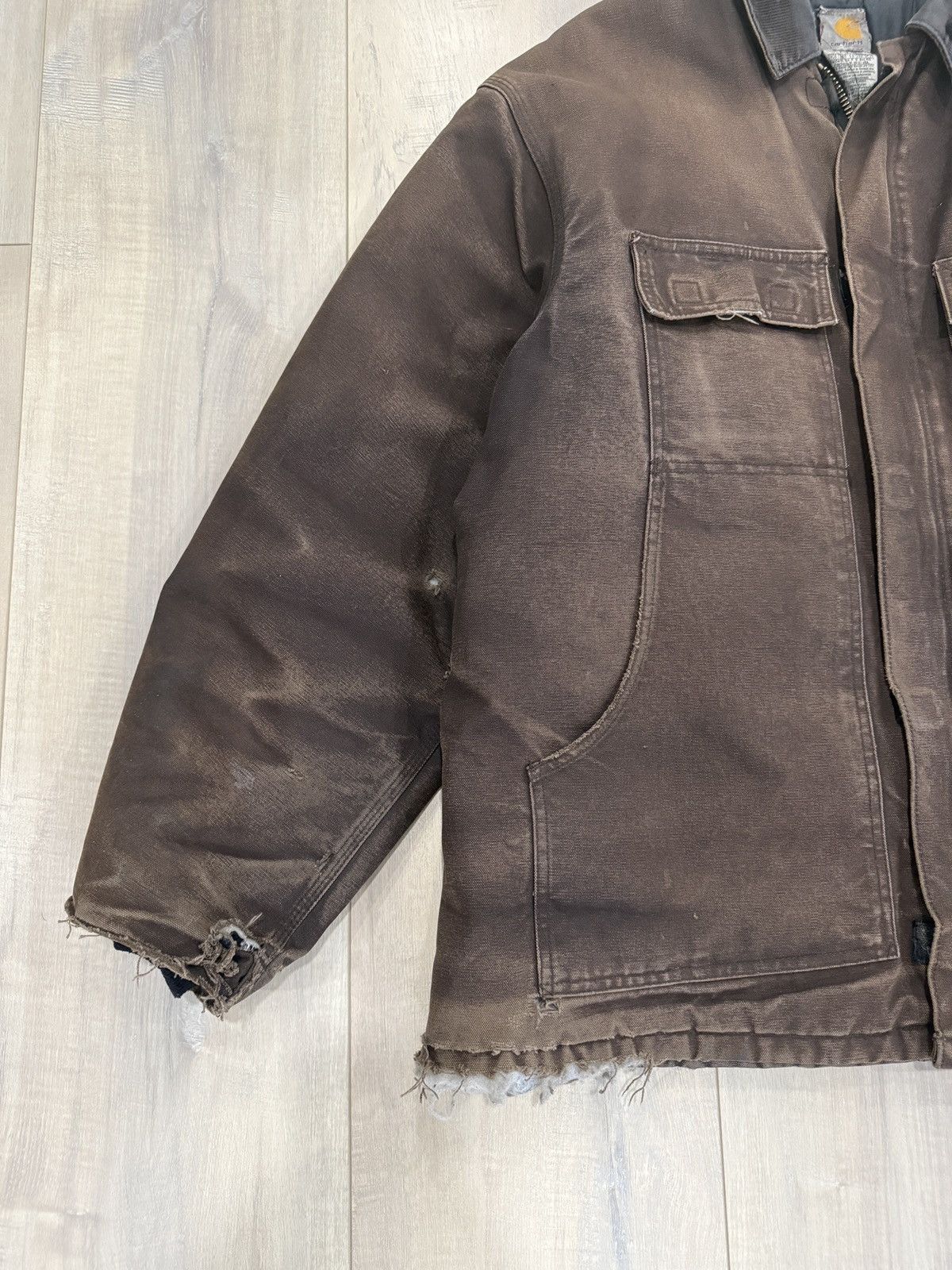 Carhartt VTG Carhartt Workwear Jacket Size US XL / EU 56 / 4 - 3 Thumbnail