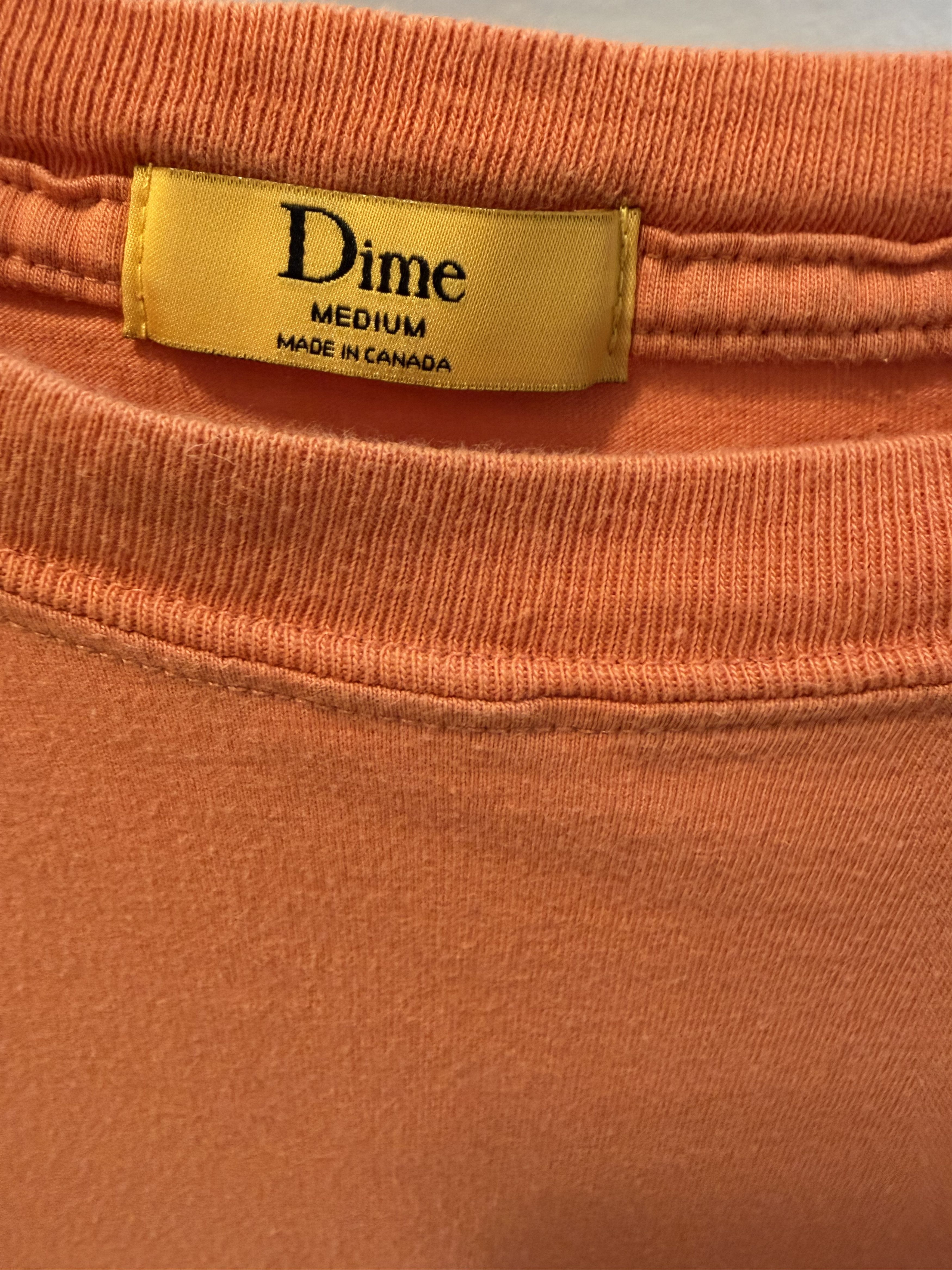 Dime Dime Graphic Tee | Orange | Made in Canada Size US M / EU 48-50 / 2 - 4 Thumbnail