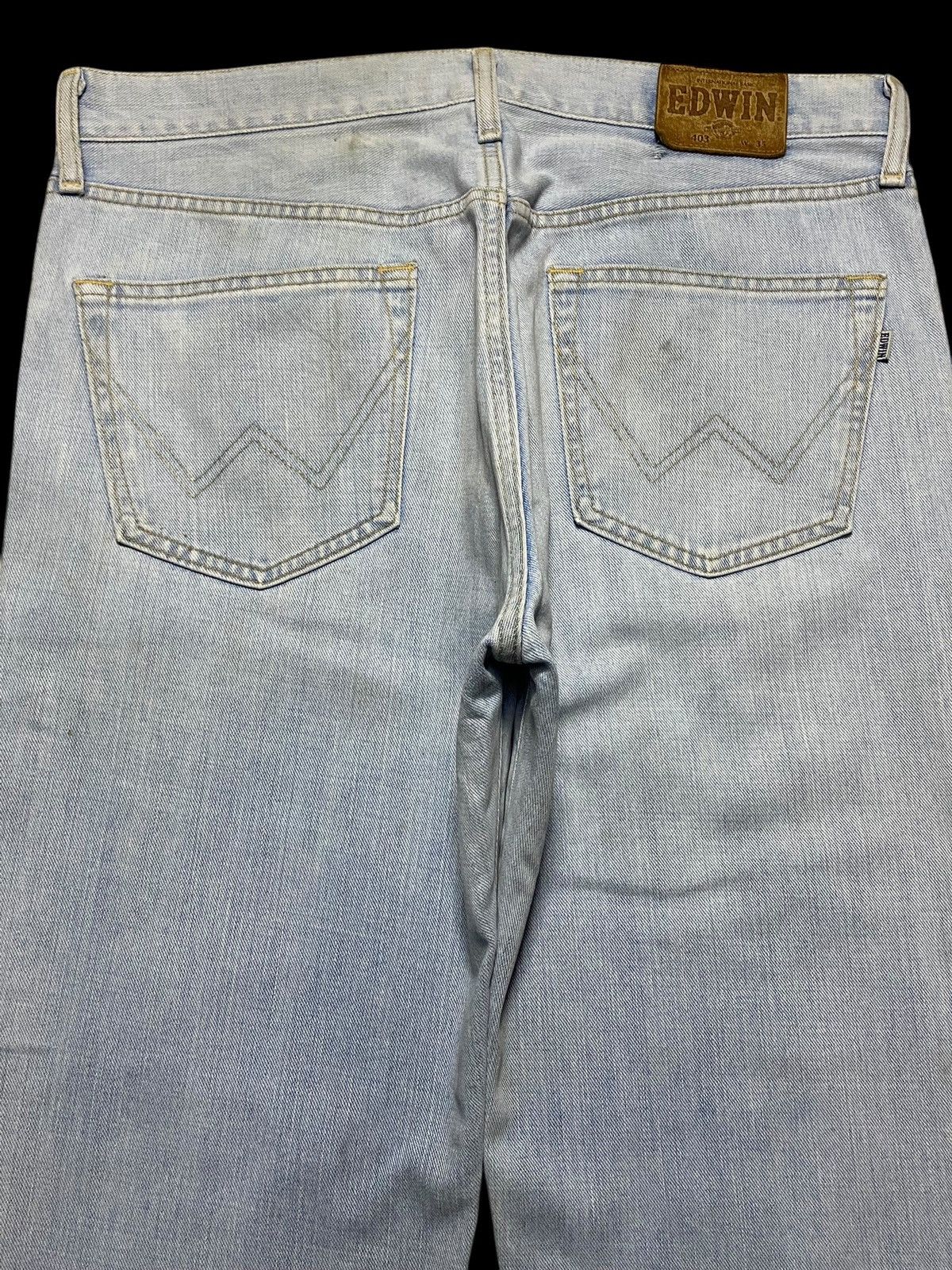 Edwin Vintage Japanese Brand Edwin Faded Light Blue Loose Jeans Size US 35 - 4 Thumbnail