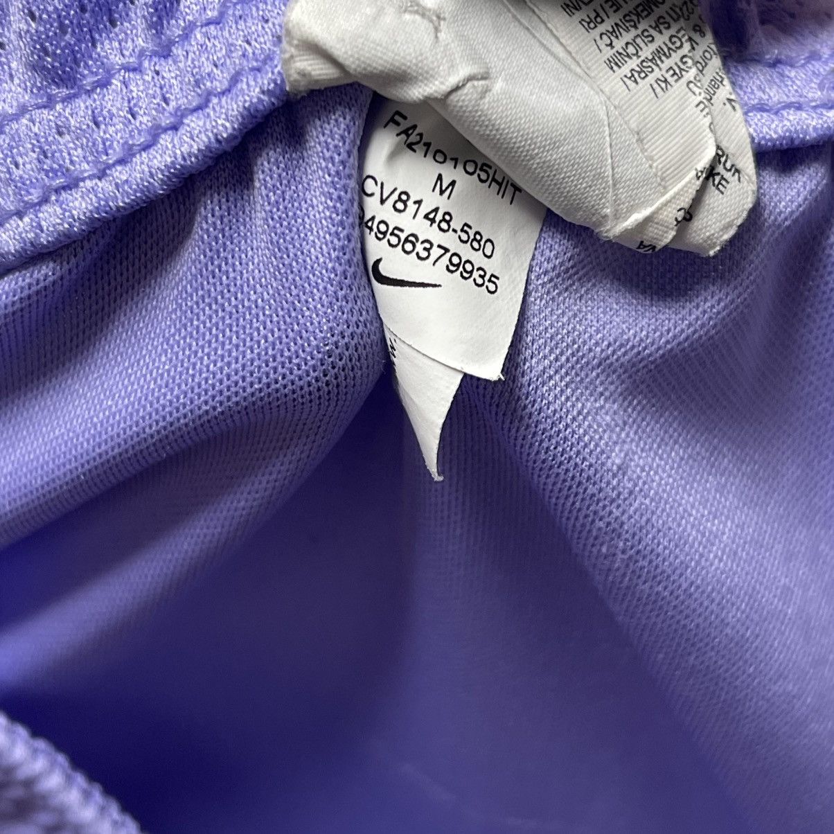 Nike BARCELONA NIKE 2021/2022 FOOTBALL AWAY SHORTS #16 PEDRI Size US 33 - 6 Thumbnail