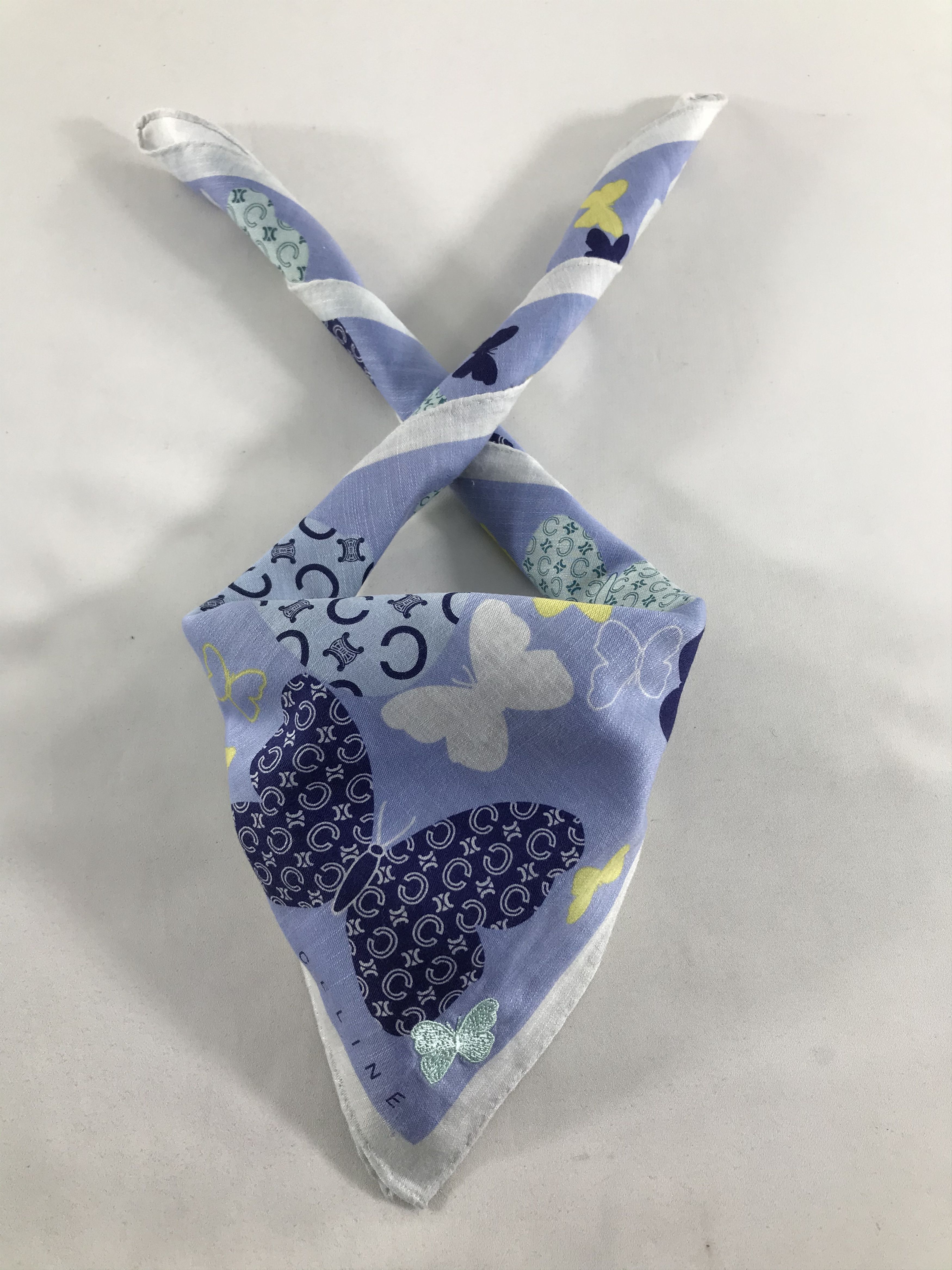 Celine Celine Butterflies Handkerchief Neckerchief Bandana H10 Size ONE SIZE - 2 Thumbnail