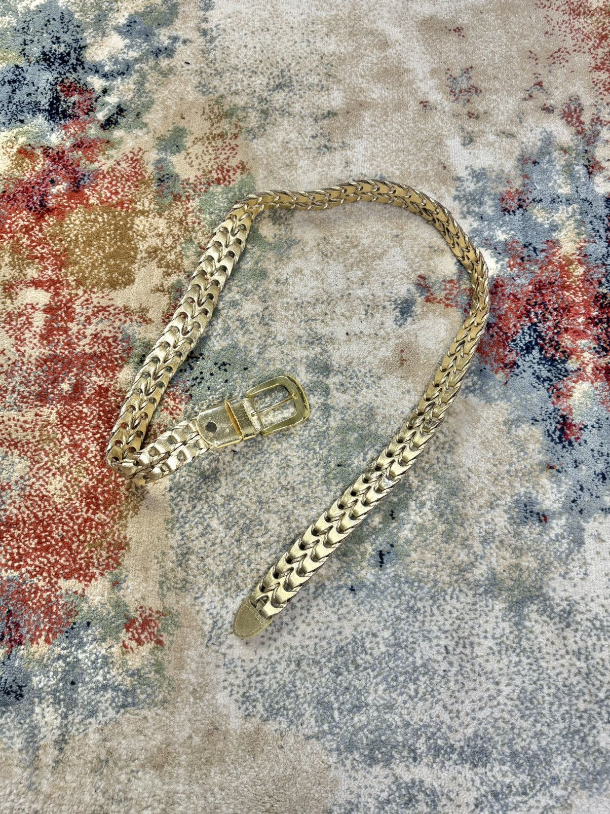Vintage Vintage Belts Y2K Style belt Japanese Gold Size ONE SIZE - 1 Thumbnail