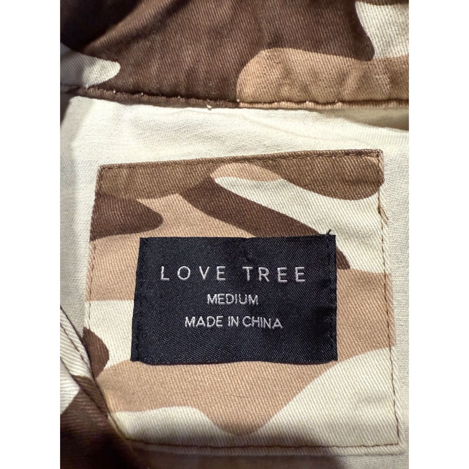 Vintage Love Tree Womens Jacket Desert Camouflage Brown Full Zip M Size Brown Camouflage Women Jacket Full Zip Womens Size M Size M / US 6-8 / IT 42-44 - 6 Thumbnail