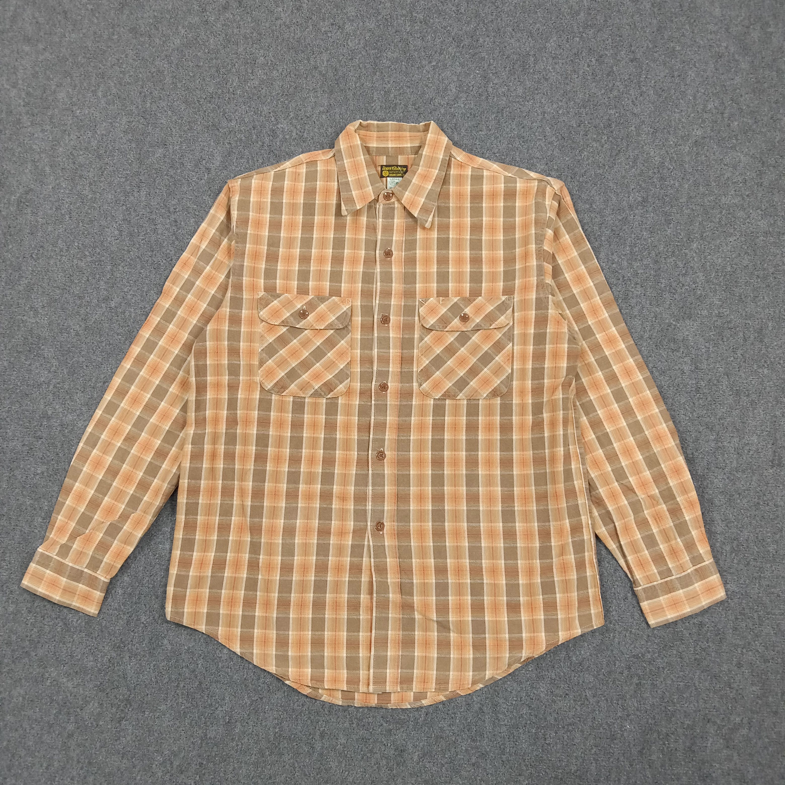 Sugar Cane Sugar Cane Japanese Brand Flannel Button Up Shirt C294N42 Size US M / EU 48-50 / 2 - 1 Thumbnail