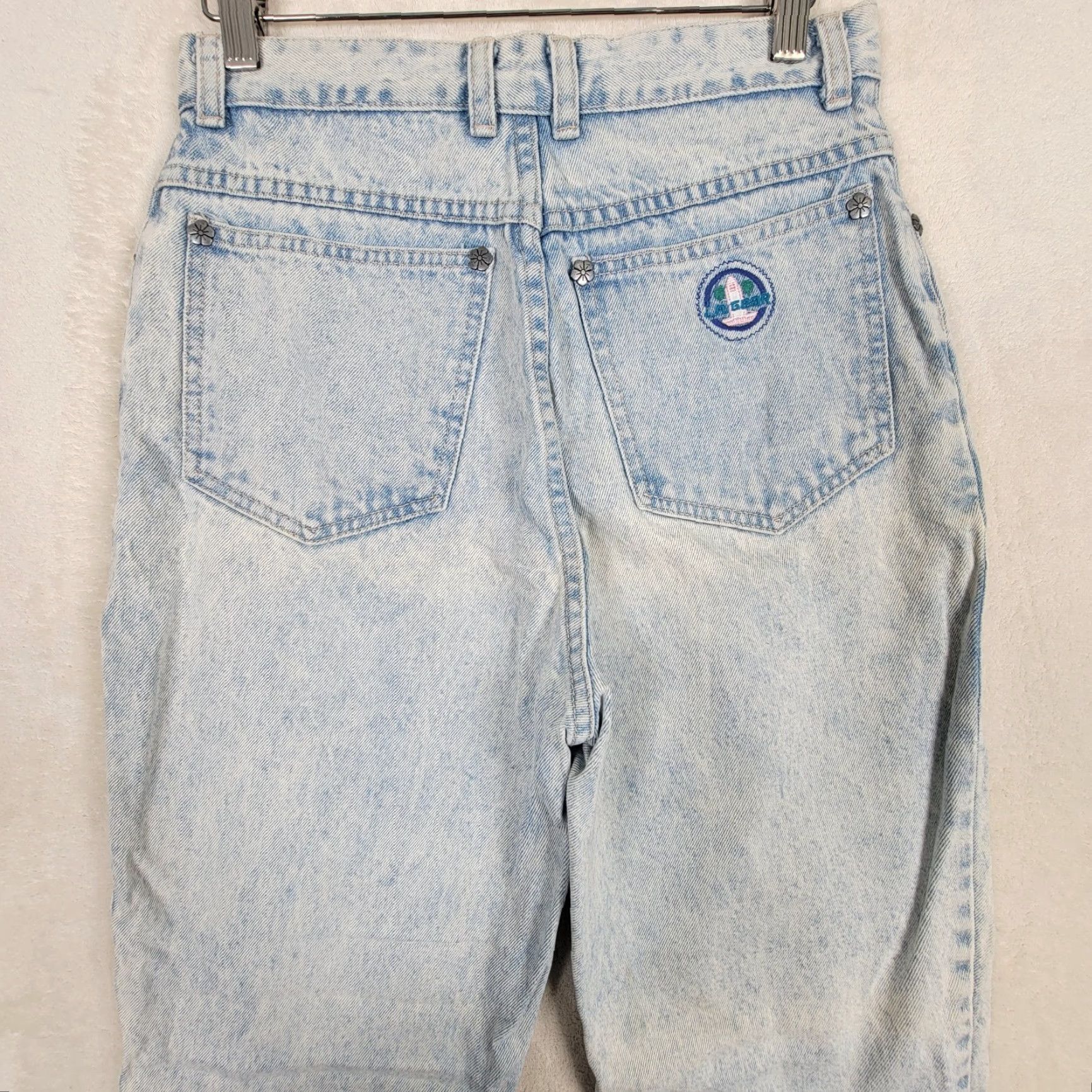 Vintage VINTAGE L.A. Gear Jeans Woman 1980s High Waist Tapered Ankle Blues 28 Inseam Womens Size 32" / US 10 / IT 46 - 4 Thumbnail