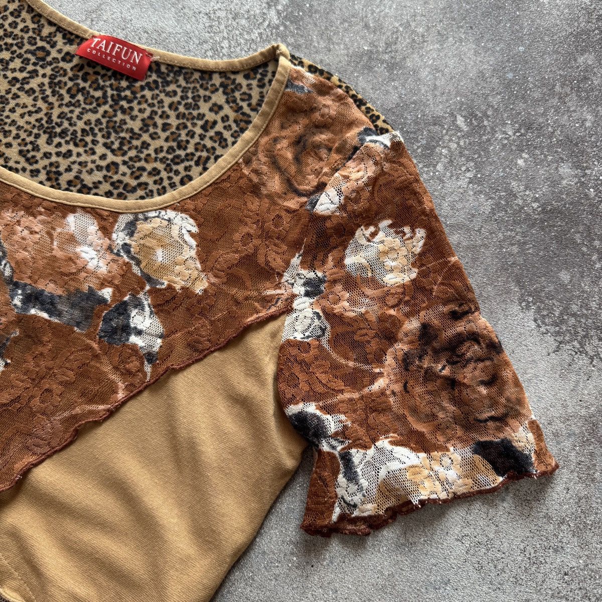 Hysteric Glamour Gaultier Style Y2K Avant Garde Leopard Print Mesh T-Shirt Size M / US 6-8 / IT 42-44 - 8 Thumbnail