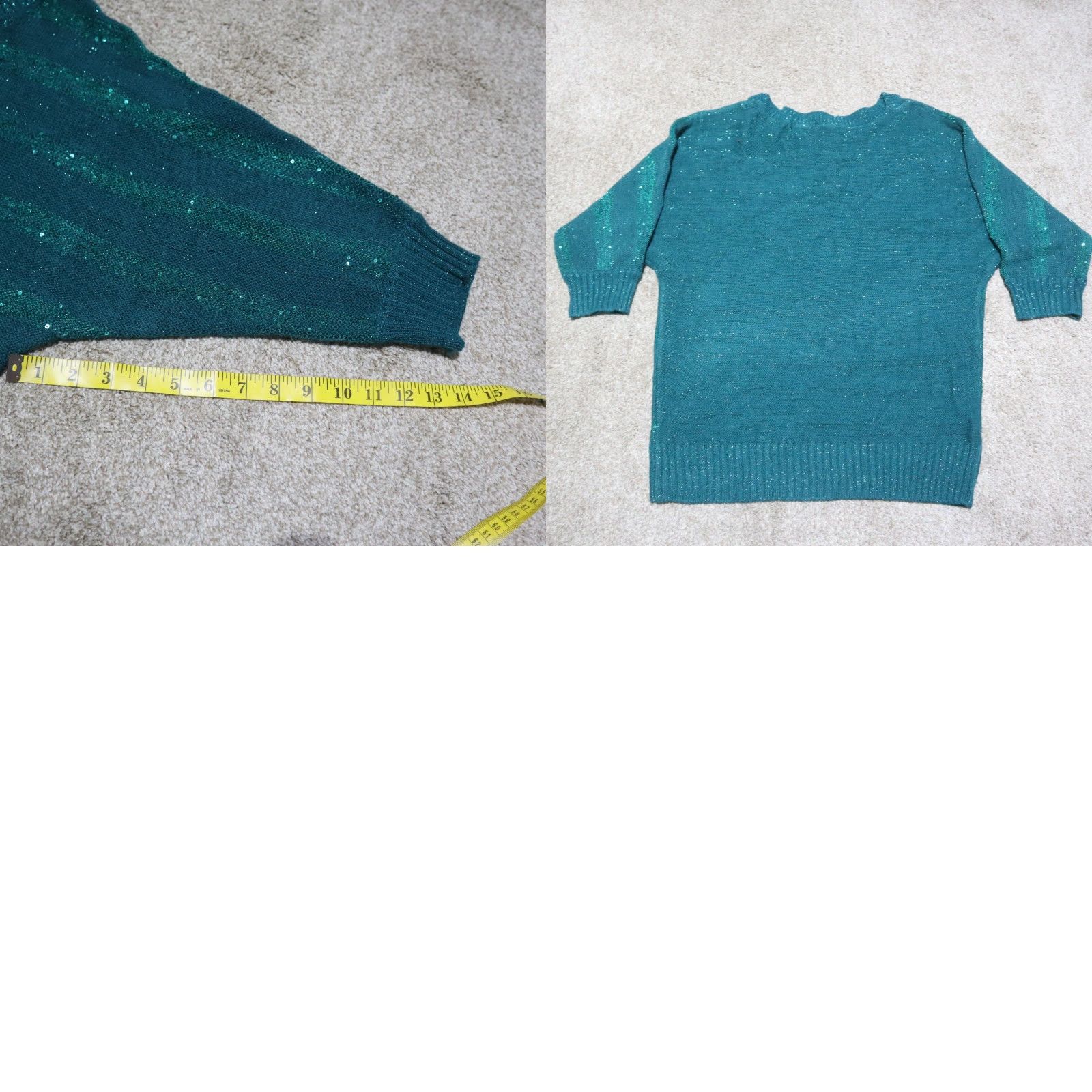 Vintage VINTAGE New Directions Sweater Shirt Womens Large Green Pullover Bling Long Sleeve Acrylic 90s Size L / US 10 / IT 46 - 8 Thumbnail