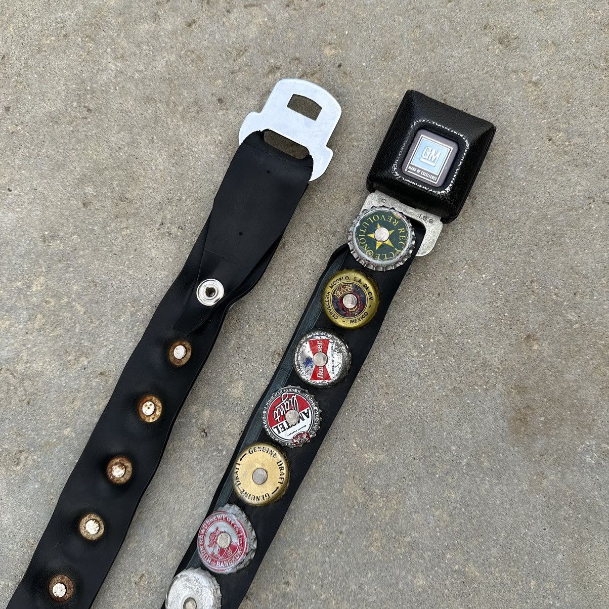 Other VTG Beer Bottle Cap Custom Made Seat Belt Buckle Punk Crust Size 30 - 2 Thumbnail