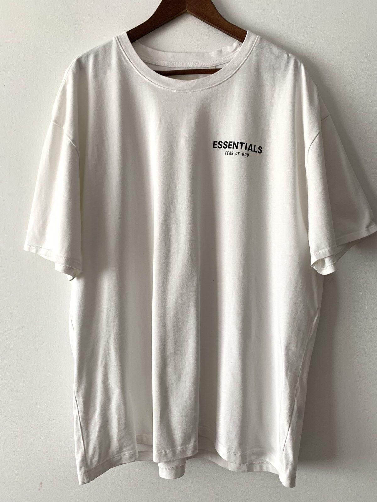 Fear of God 🔥 Fear Of God Essentials White Cotton T-Shirt | Grailed