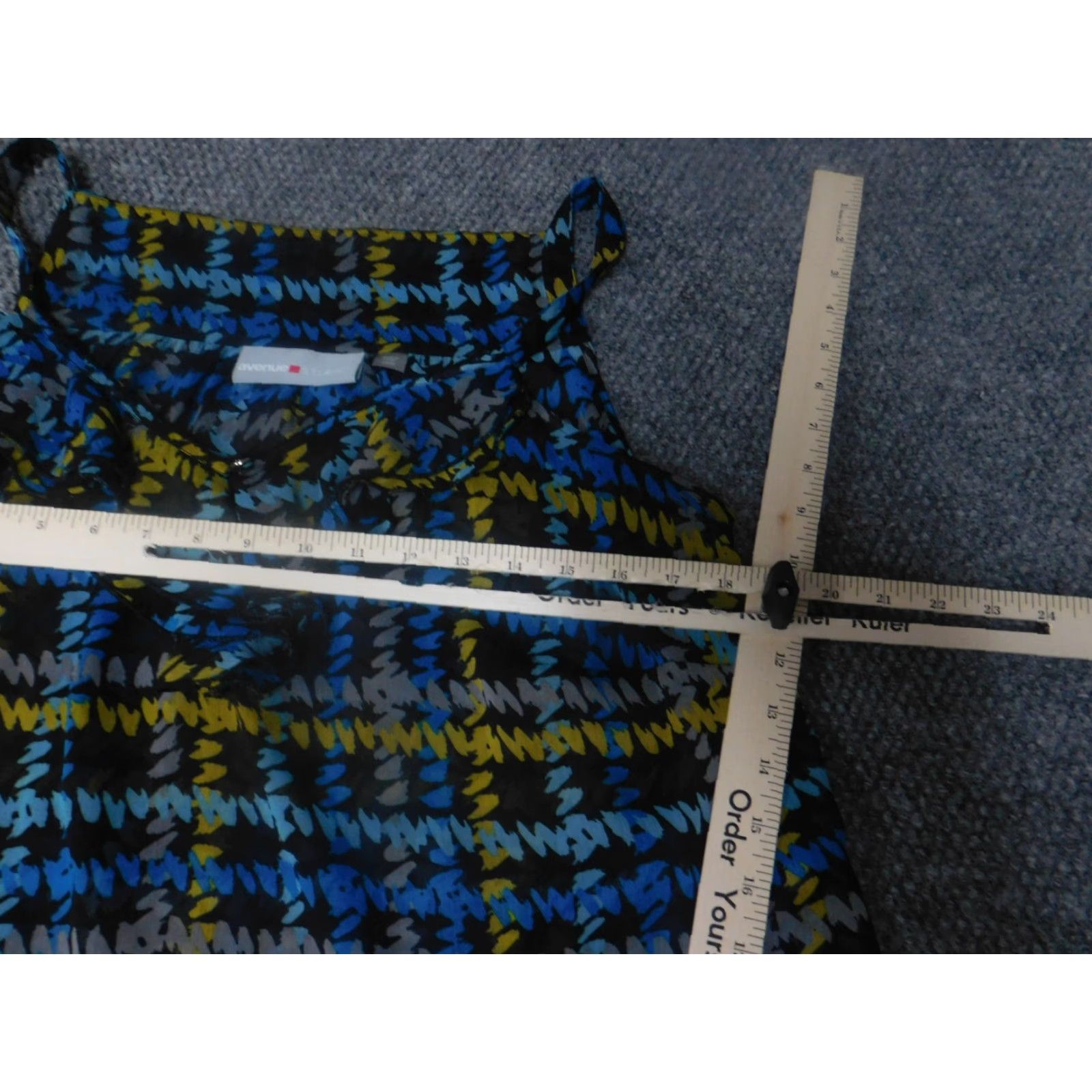 Avenue Avenue Studio Blouse Women 14 Blue Knit Sleeveless Pocket Casual Shirt Modern Regular Size XL / US 12-14 / IT 48-50 - 4 Thumbnail