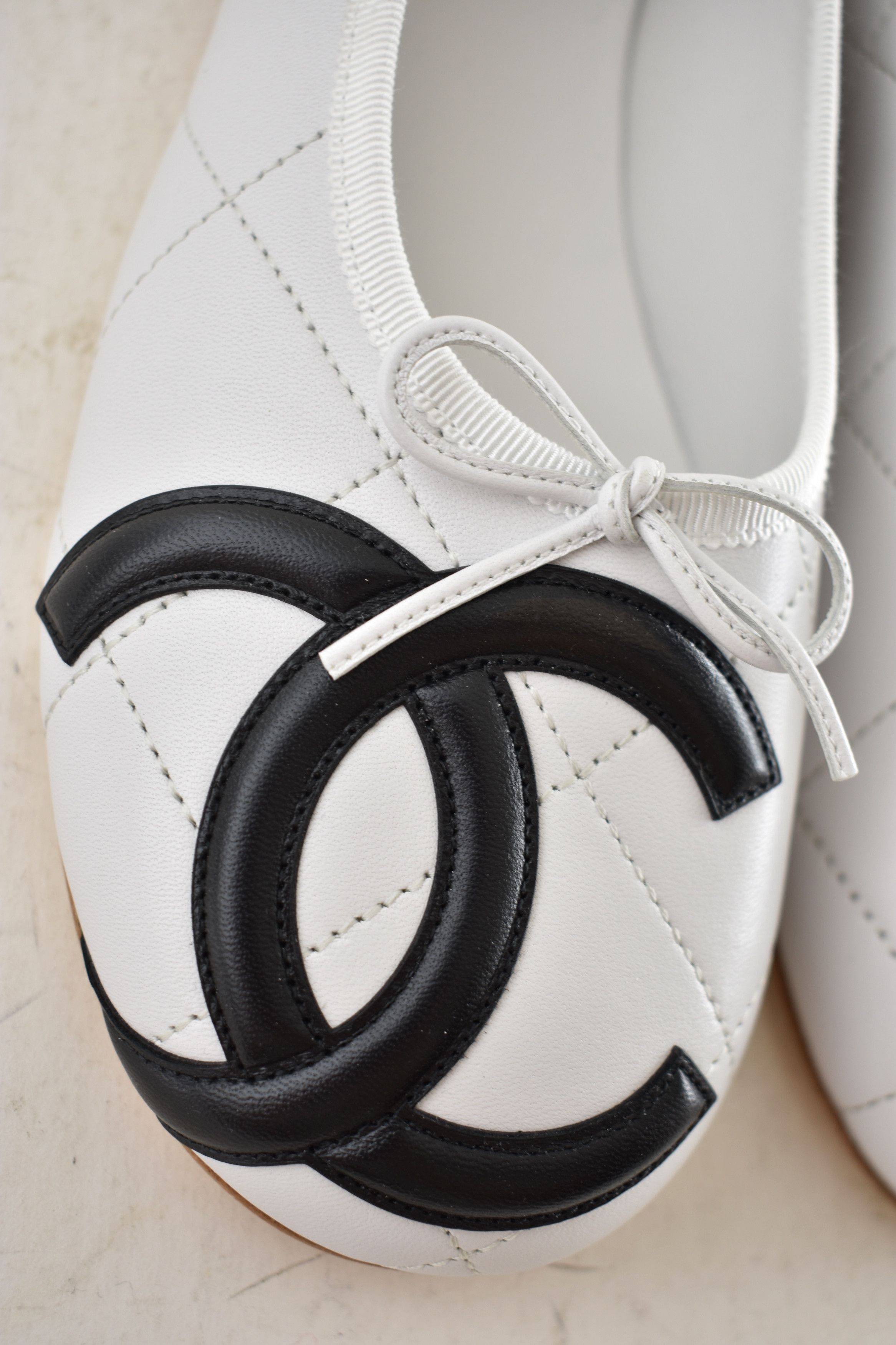 Chanel 26M Coco Beach Cambon Black Logo Ballet Ballerina Flat 39 Size US 9 / IT 39 - 15 Thumbnail