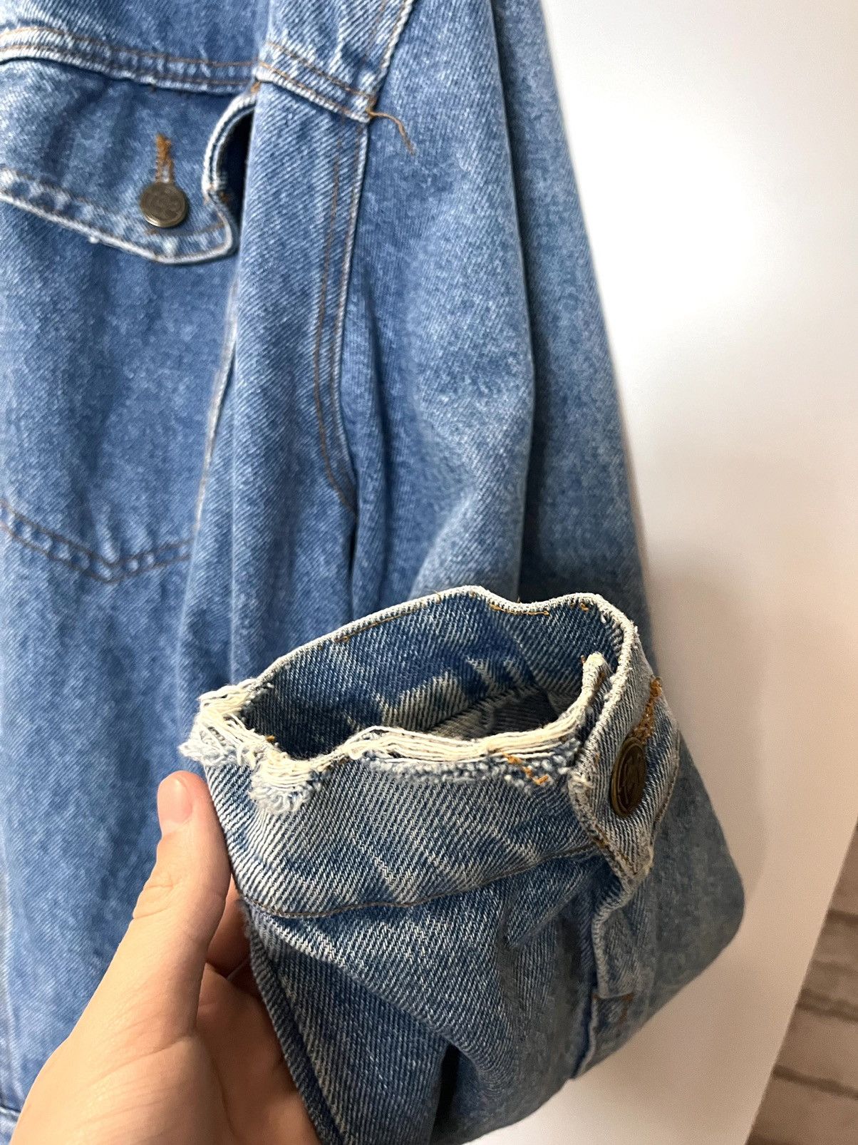 Vintage 🔥VINTAGE 1990S DENIM JACKET MADE IN ITALY Size US L / EU 52-54 / 3 - 9 Thumbnail