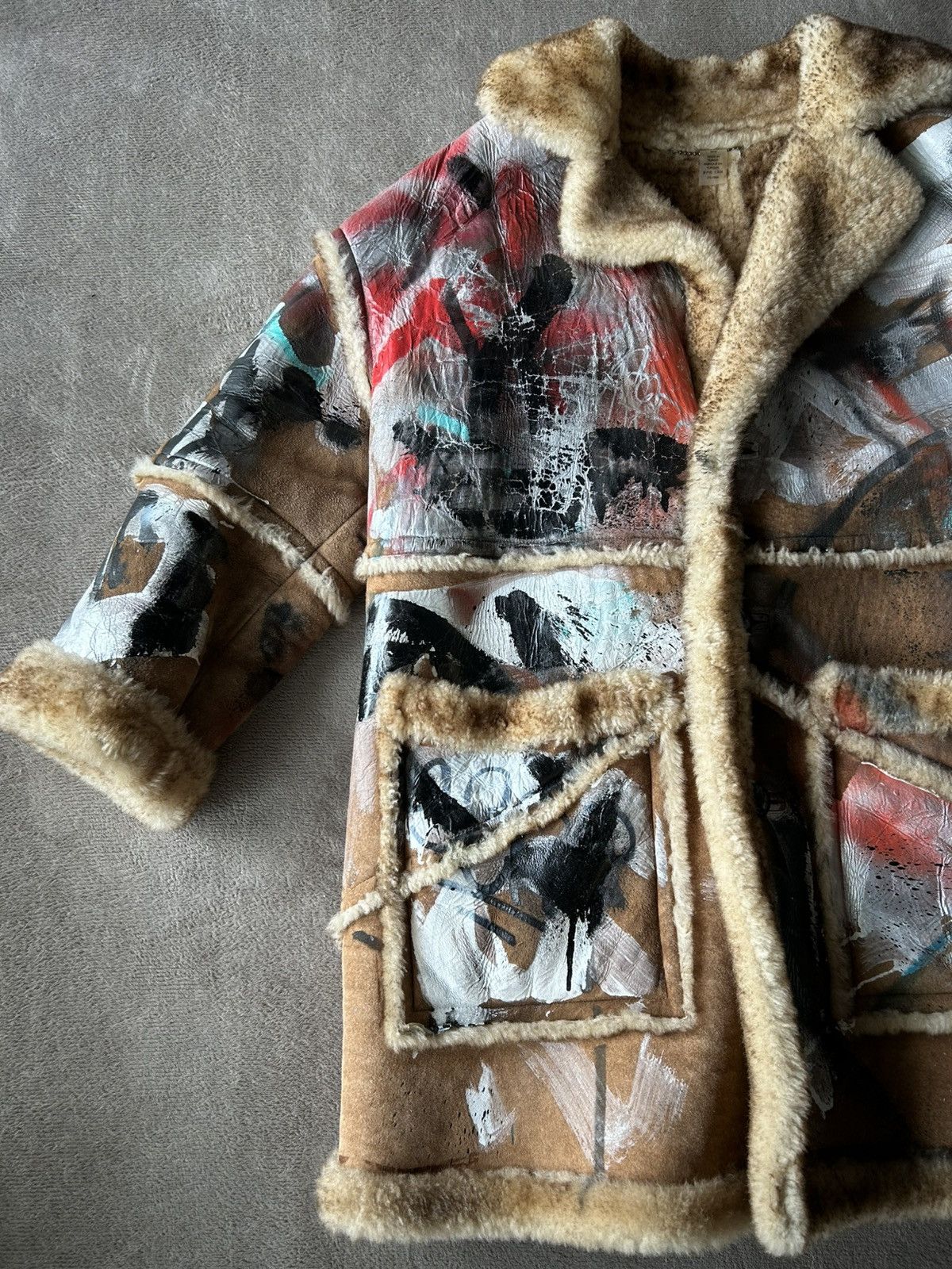 Coach Final Price ⚡ COACH × Mint+Serf One-of-a-Kind Shearling Coat Size US L / EU 52-54 / 3 - 4 Thumbnail