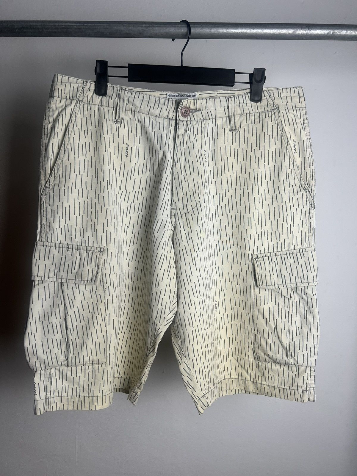 Futura × Stussy 2000s Stussy X Futura Raindrop Shorts Cargo Size US 32 / EU 48 - 1 Thumbnail