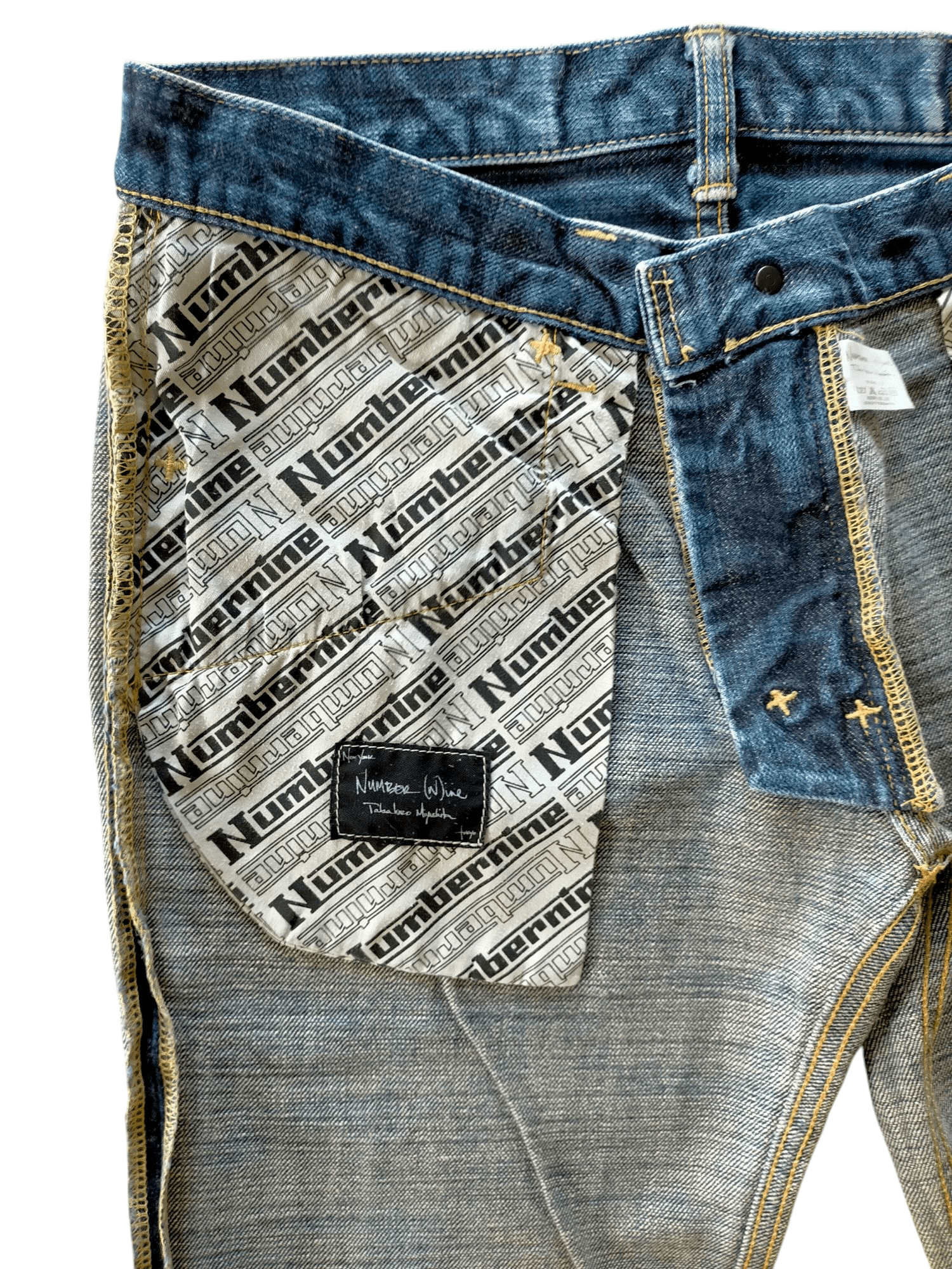 Number (N)ine Made in Japan blue Denim Pants