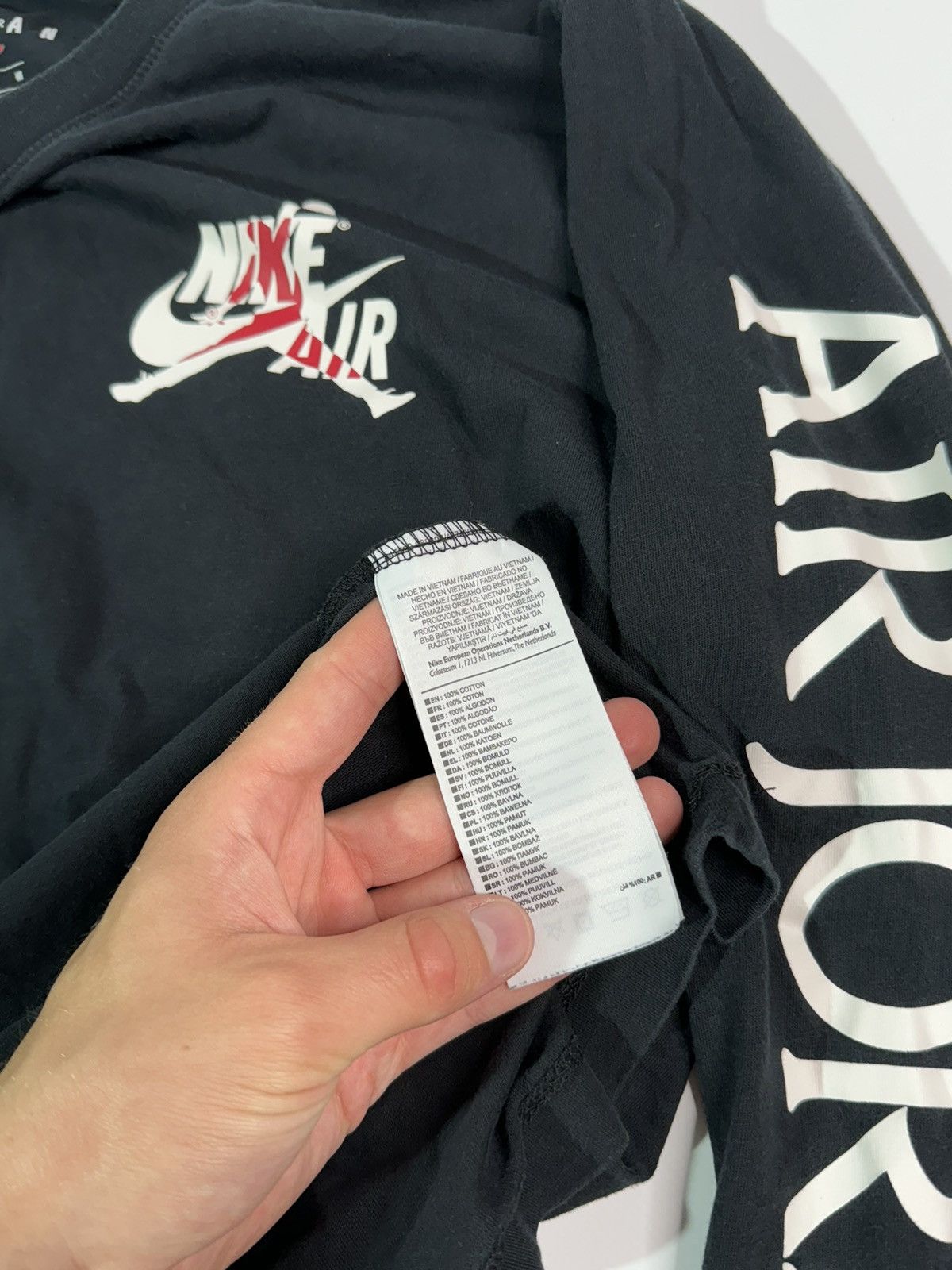 Jordan Brand × Nike Jordan long sleeve big logo spellout tee swag sport Nike y2k Size US M / EU 48-50 / 2 - 4 Thumbnail