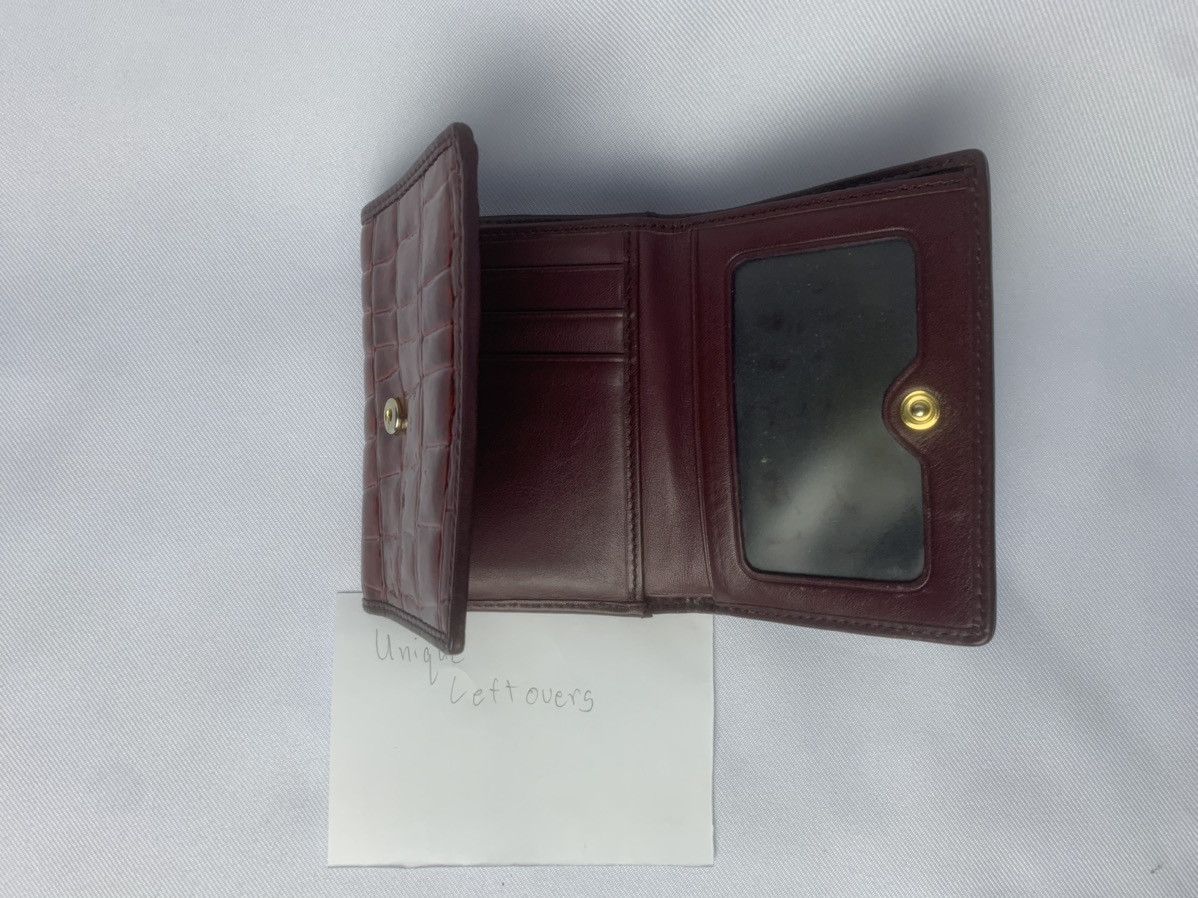 Vivienne Westwood Patent Croc Trifold Wallet Size ONE SIZE - 6 Thumbnail
