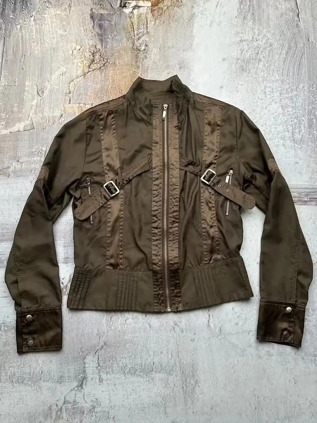 image of Avant Garde Vintage Bondage Light Jacket in Green, Women's (Size Medium)