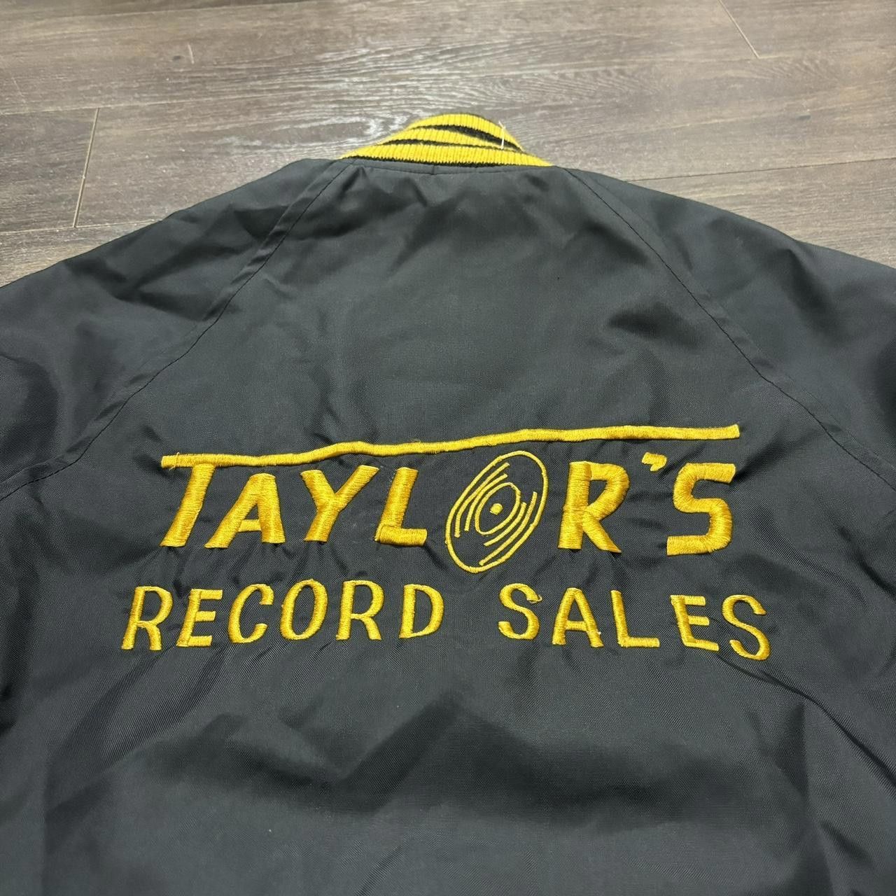 Designer Vintage Taylors Record Sales Bomber Jacket 70s Small/XSmall Size S / US 4 / IT 40 - 1 Thumbnail