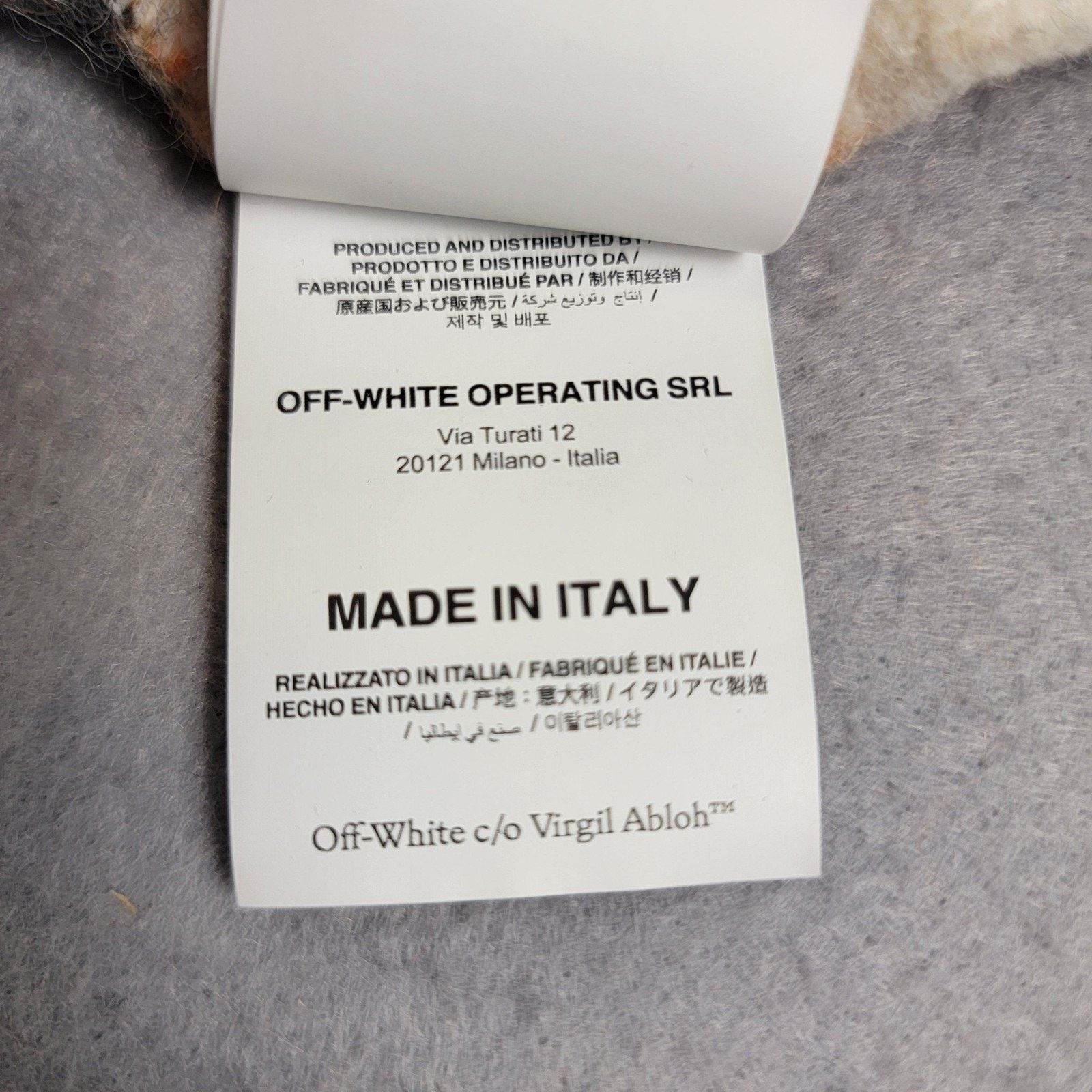 Off-White Off-White Sweater Kids Size 10 Multi-Color Stripe Logo Wool Size L / US 10 / IT 46 - 7 Thumbnail
