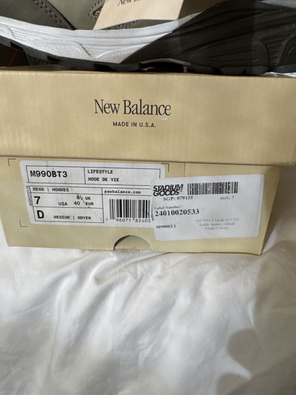 New Balance New Balance 990 v3 Teddy Santis Made in USA Size US 7 / EU 40 - 17 Thumbnail