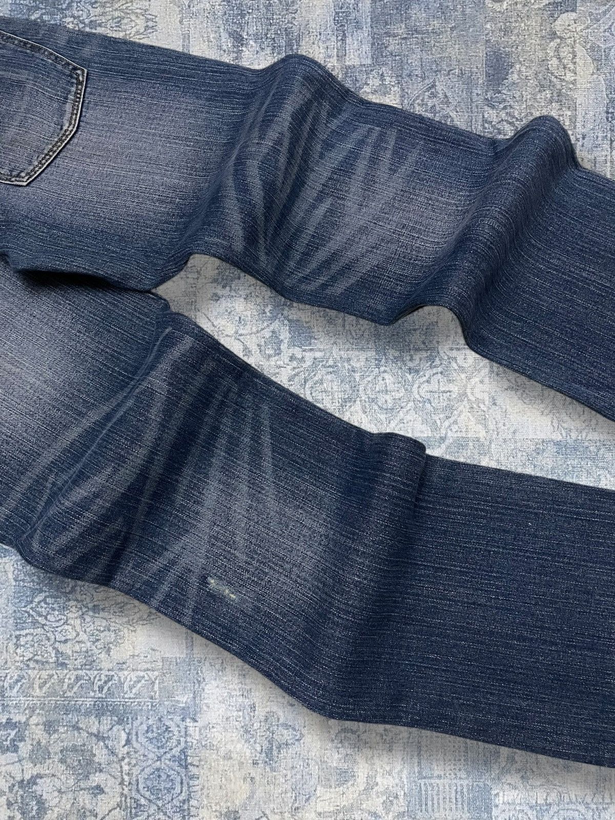 Japanese Brand Vintage 1990s Japan Designer Nylaus Distressed Patch Denim Size US 30 / EU 46 - 13 Thumbnail