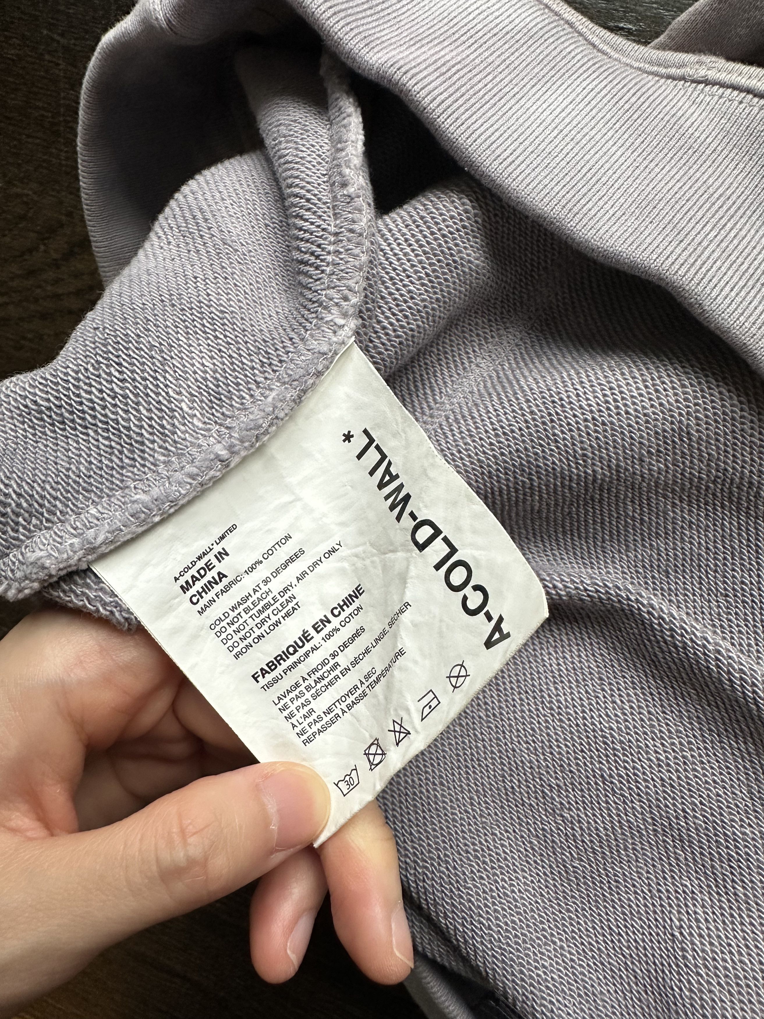 A-COLD-WALL* SSENSE Exclusive Grey Logo Hoodie Size XS / US 0-2 / IT 36-38 - 9 Thumbnail
