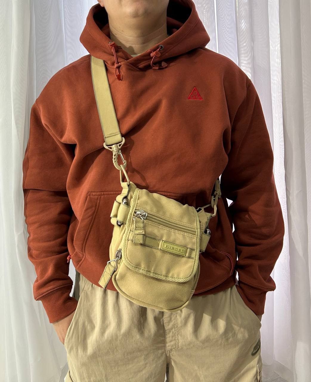 Diesel Vintage Diesel Messenger Bag Shoulder Y2K 90s Military Army