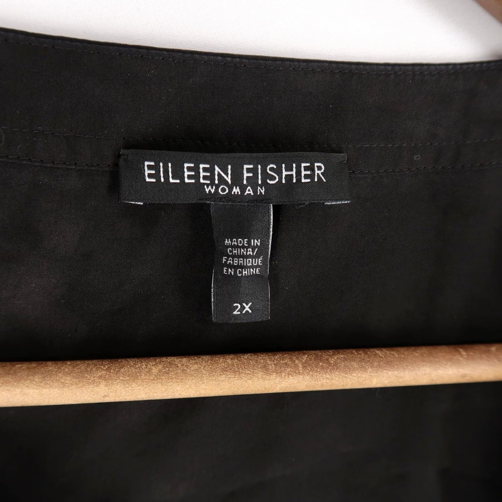 Eileen Fisher Eileen Fisher Jacket Womens 2X Black Open Front Collarless Tencel Lyocell Slim Casual Mens Womens Girls Boys Size XXL / US 16-18 / IT 52-54 - 7 Thumbnail