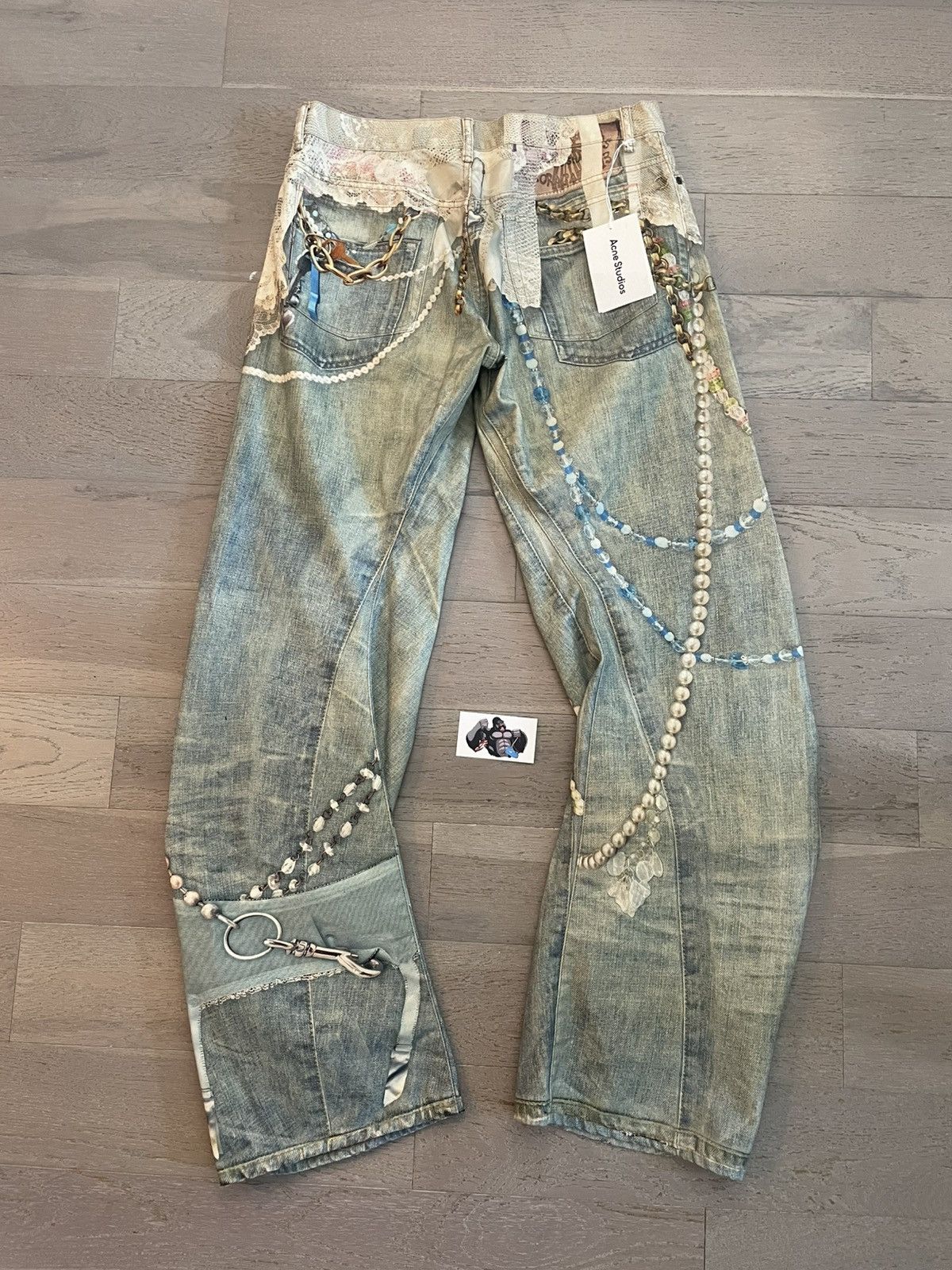 Acne Studios Acne Studios Keychain Trompe Loose Fit Jeans - 2006M Size US 34 / EU 50 - 3 Thumbnail