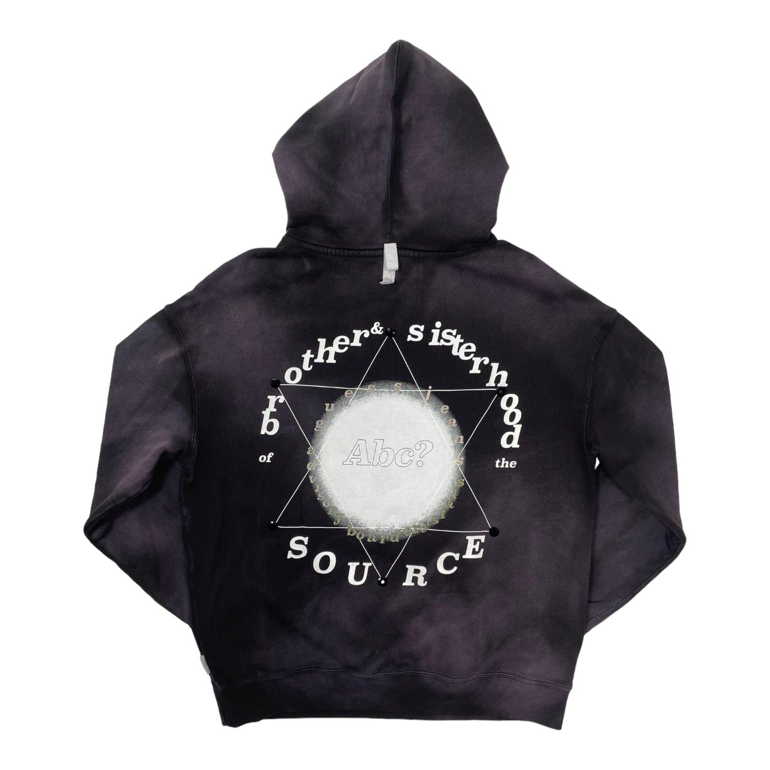 Advisory Board Crystals Guess Novus Ordo Seclorum Hooded Sweatshirt Tie Dye Black Size US M / EU 48-50 / 2 - 1 Thumbnail
