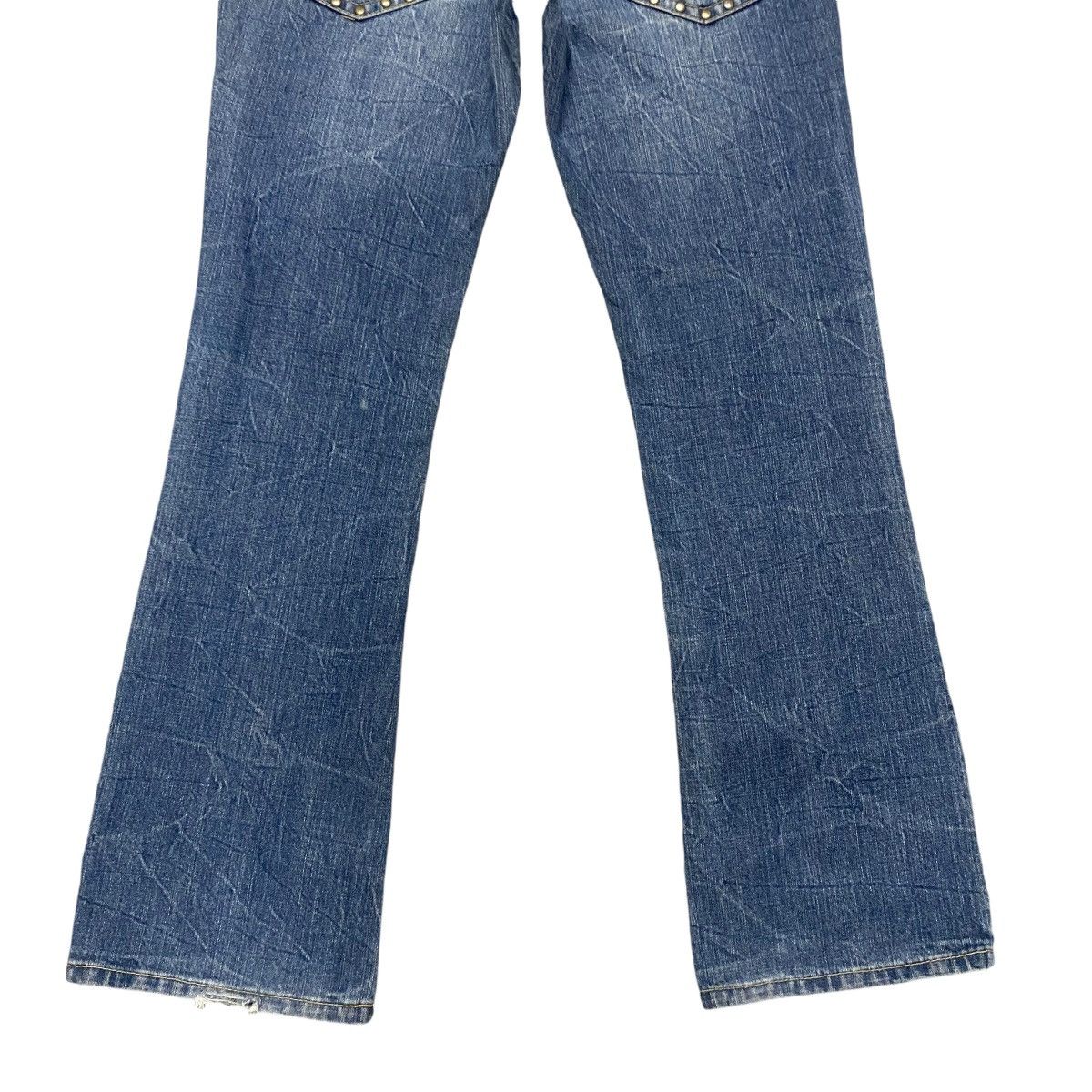 Japanese Brand OZZ FIRST PINBALL Denim Flare Jeans Studded Size US 34 / EU 50 - 14 Thumbnail